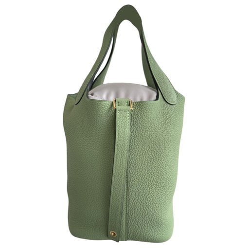 Picotin leather tote
