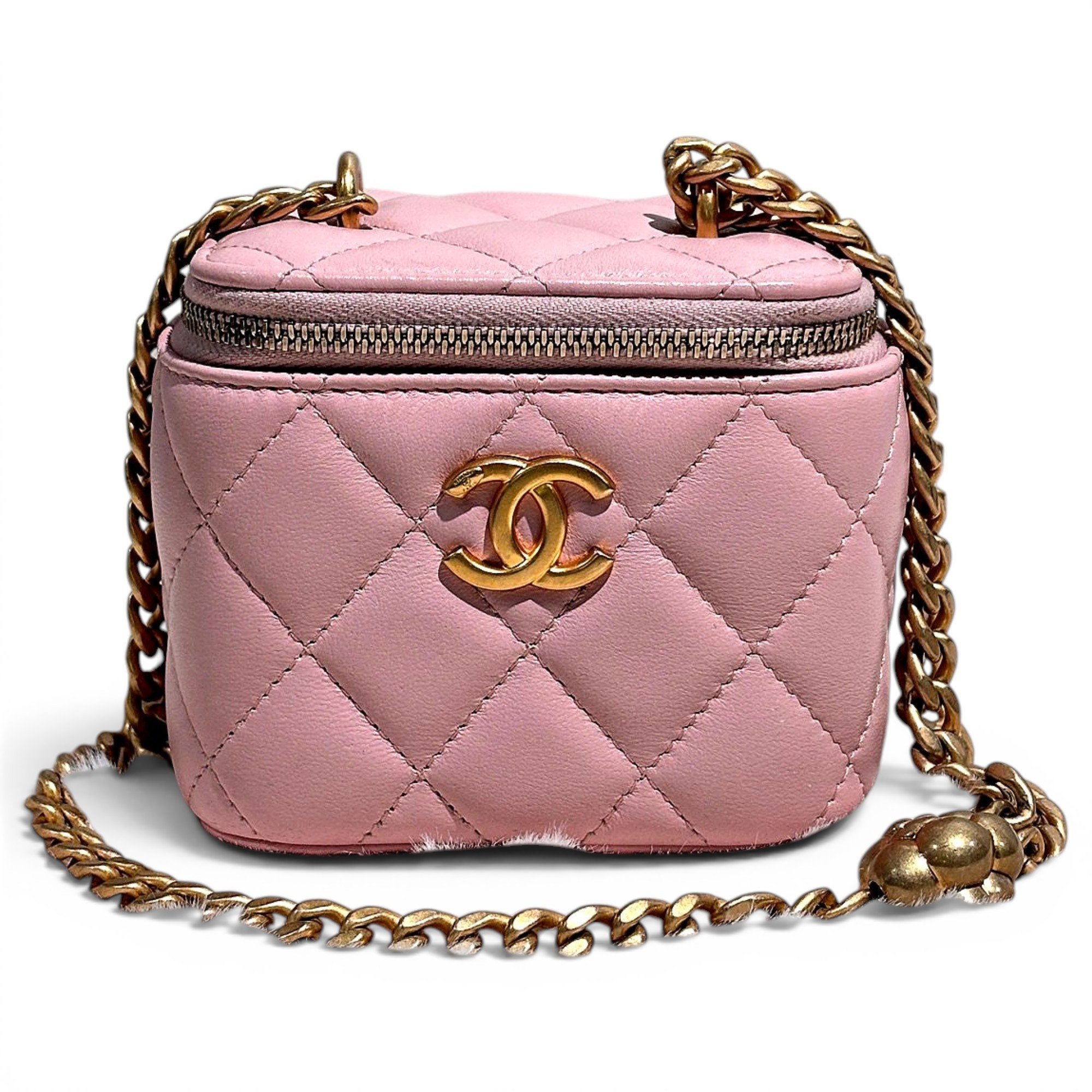 Trendy CC Vanity leather handbag