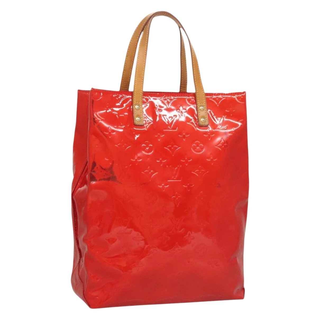 Reade patent leather tote