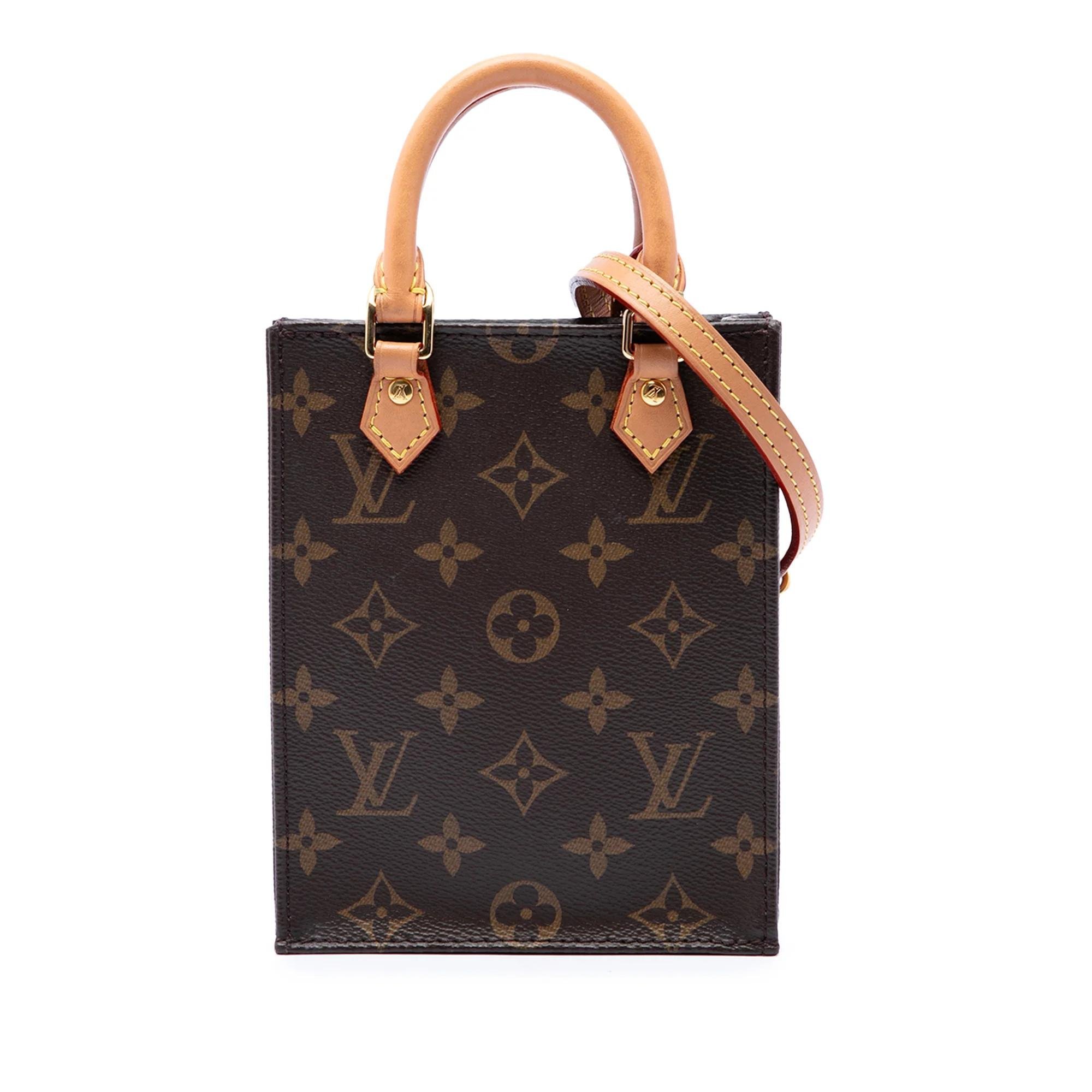 Plat leather handbag