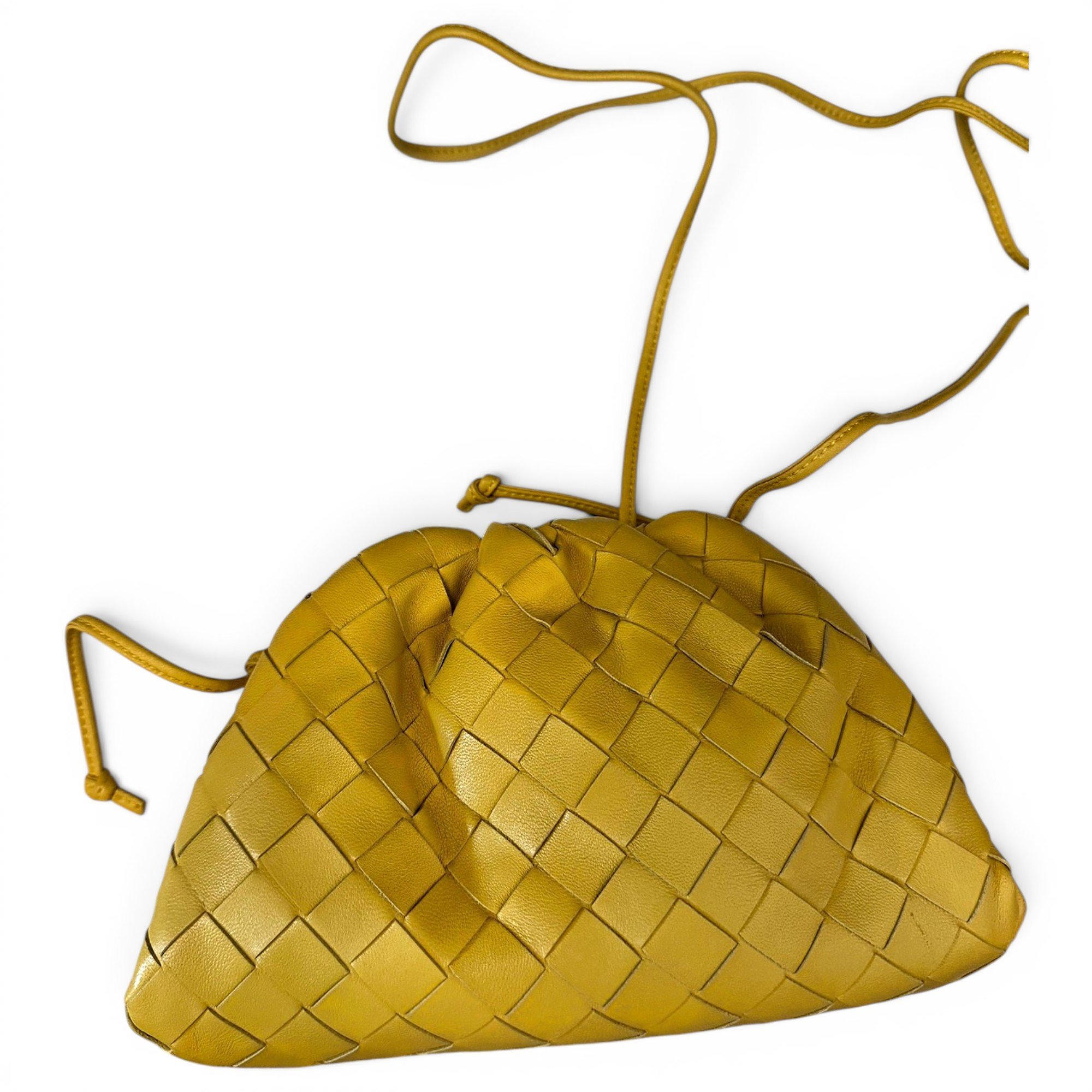 Leather clutch bag