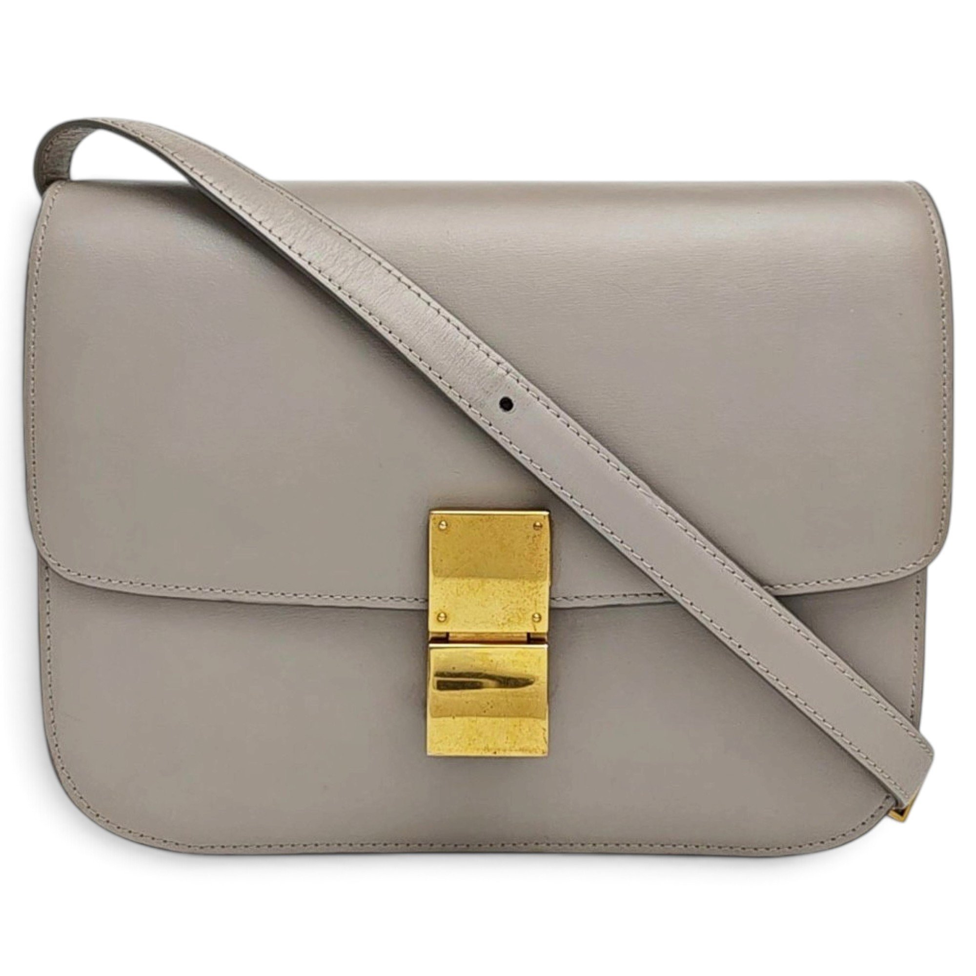 Classic leather crossbody bag