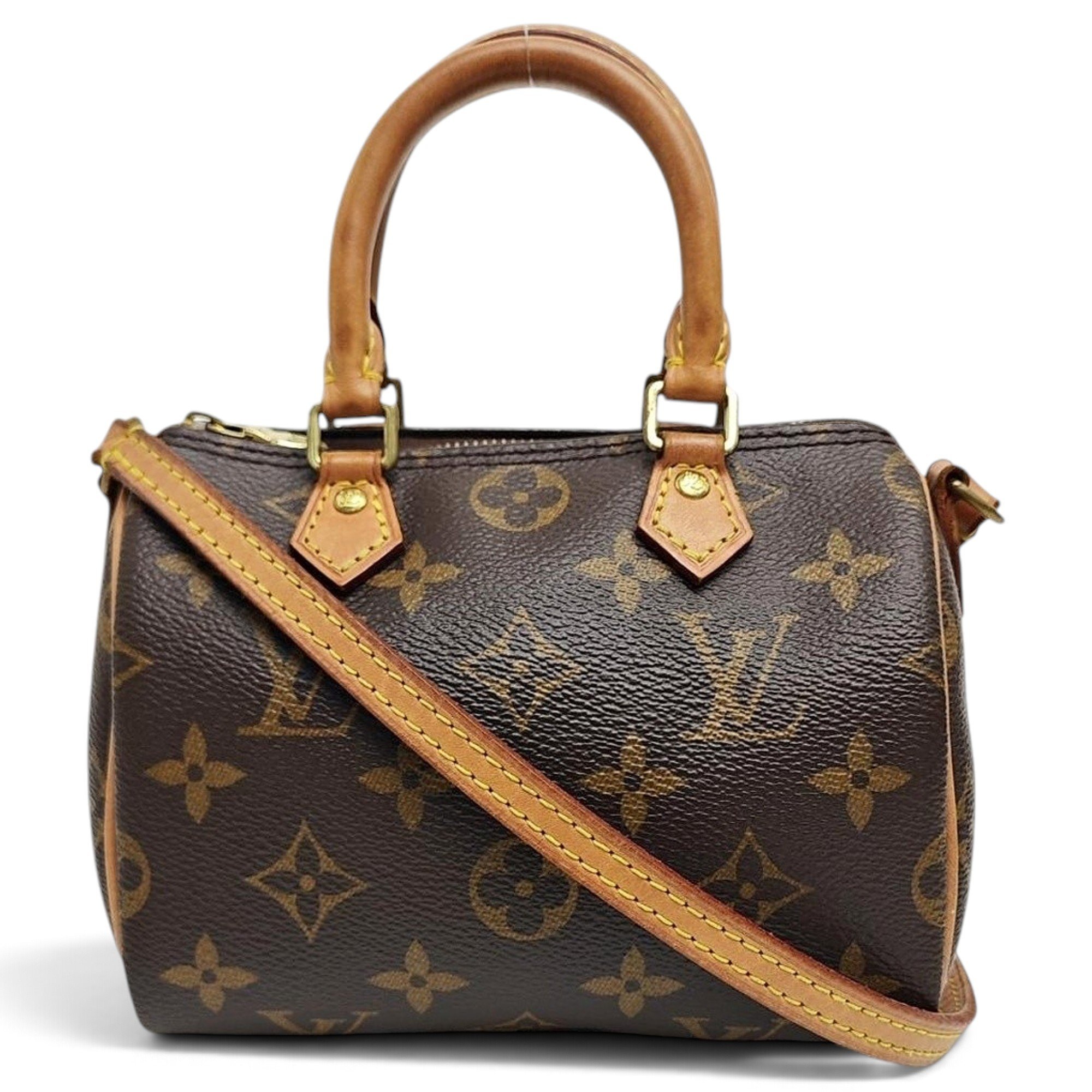 Nano Speedy / Mini HL leather handbag