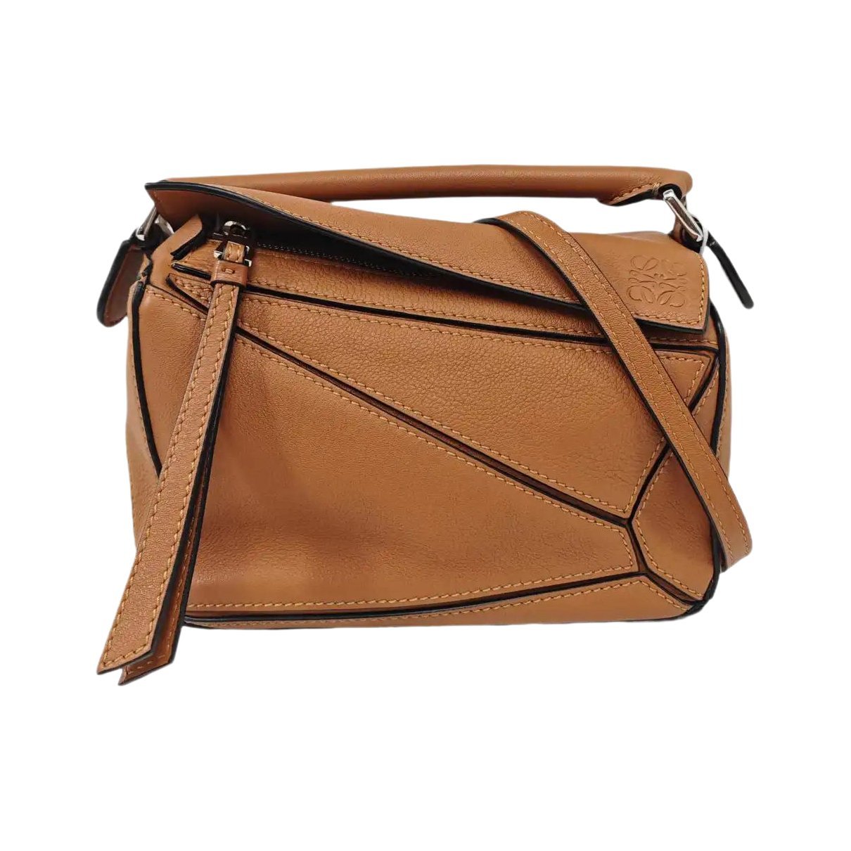 Puzzle leather mini bag