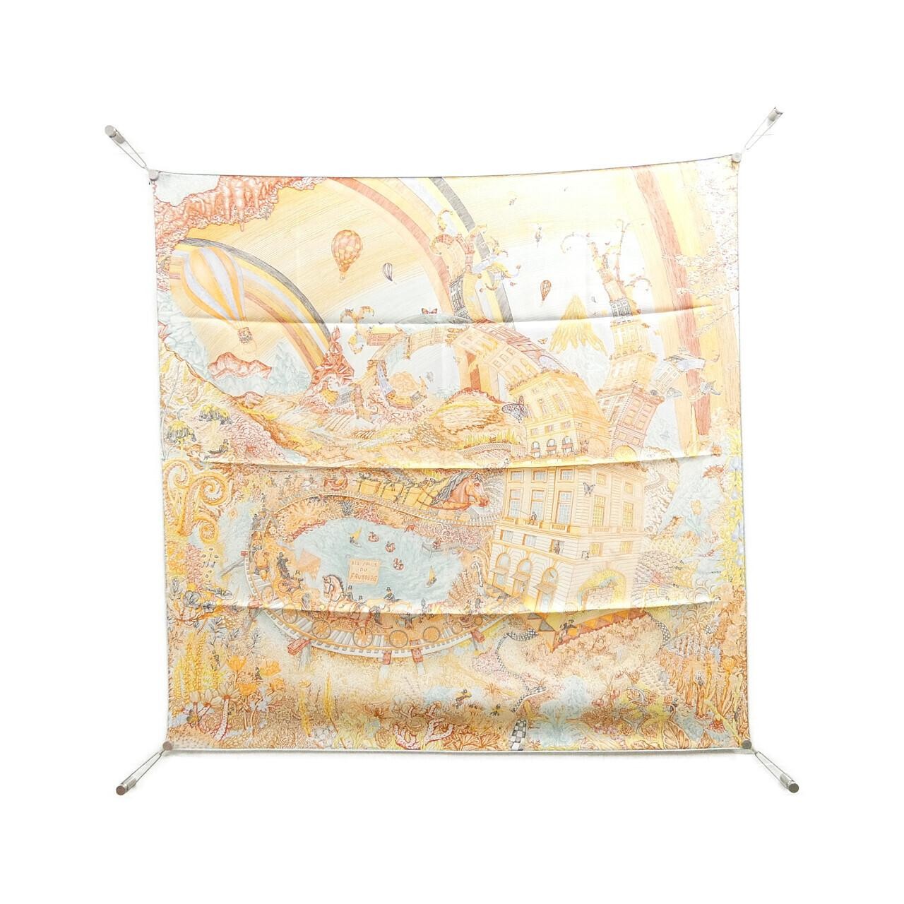 Hermes LES FOLIES DU FAUBOURG Carre Scarf