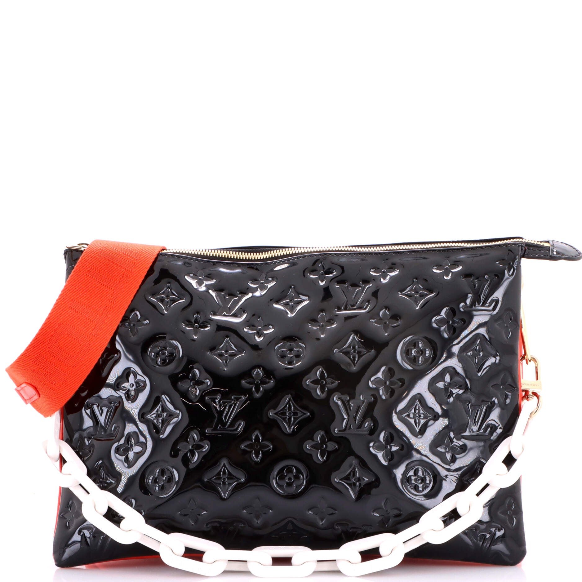 Coussin Bag Monogram Embossed Patent MM