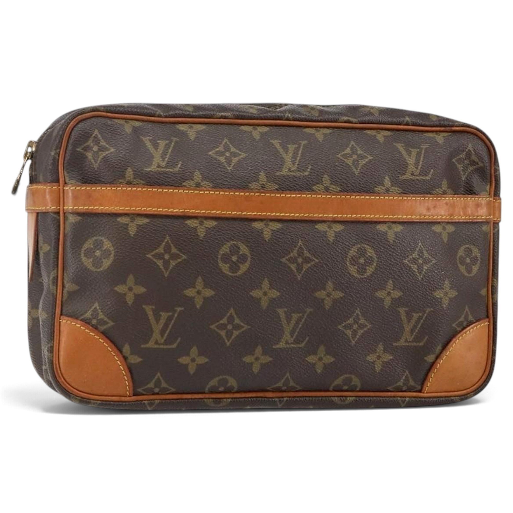Leather clutch bag