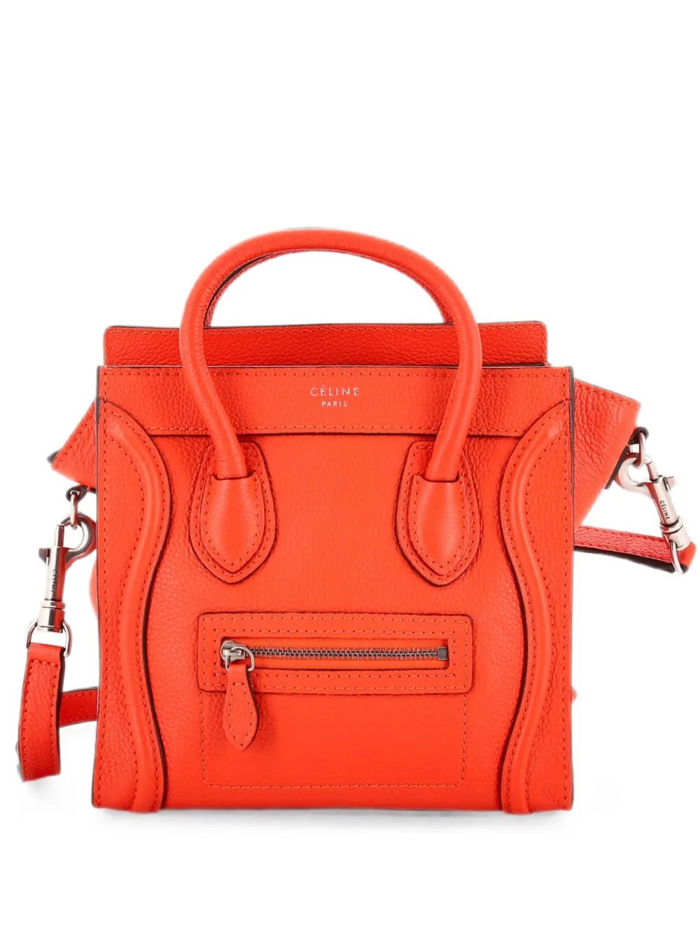 Luggage Bag Grainy Leather Nano crossbody bag