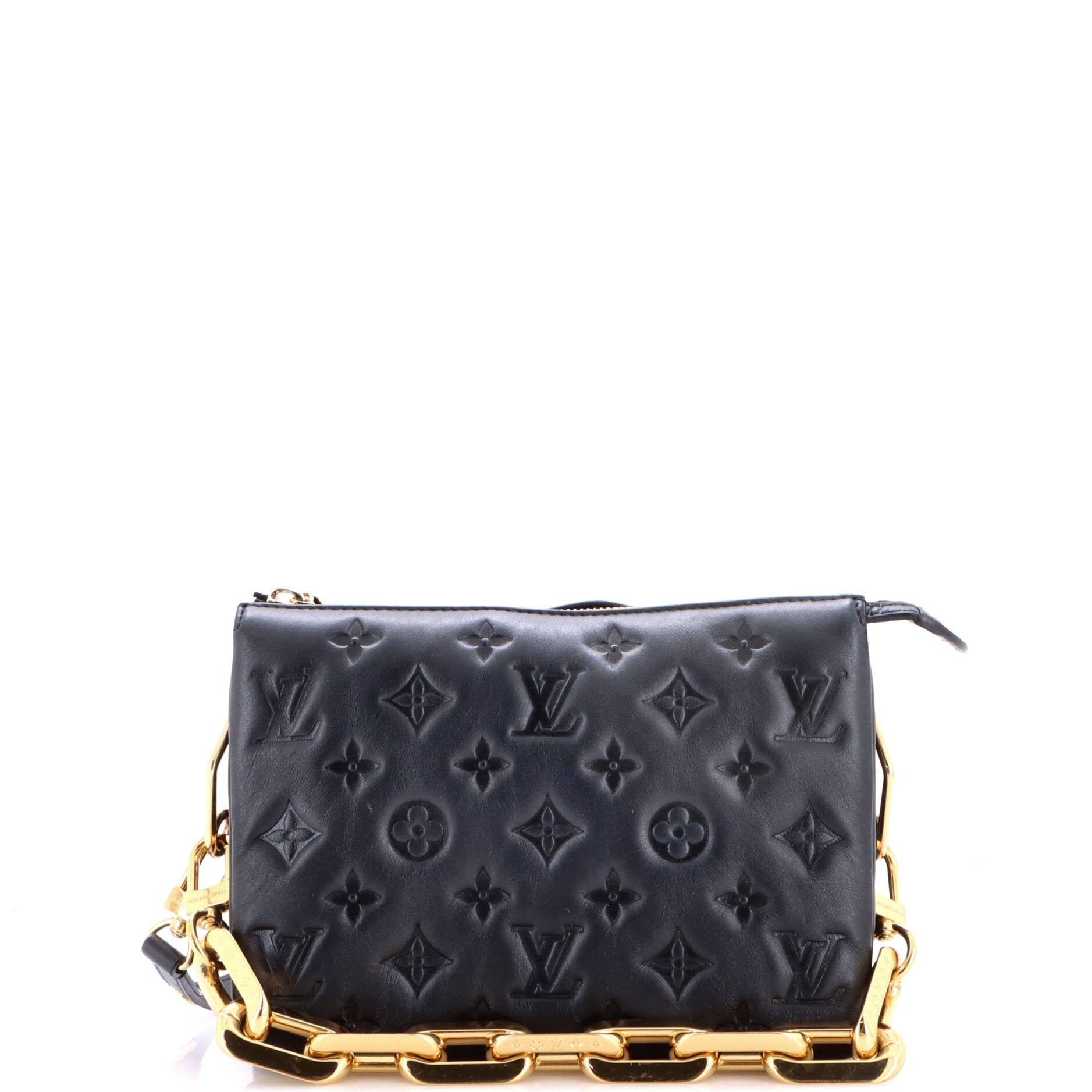 Coussin Bag Monogram Embossed Lambskin BB
