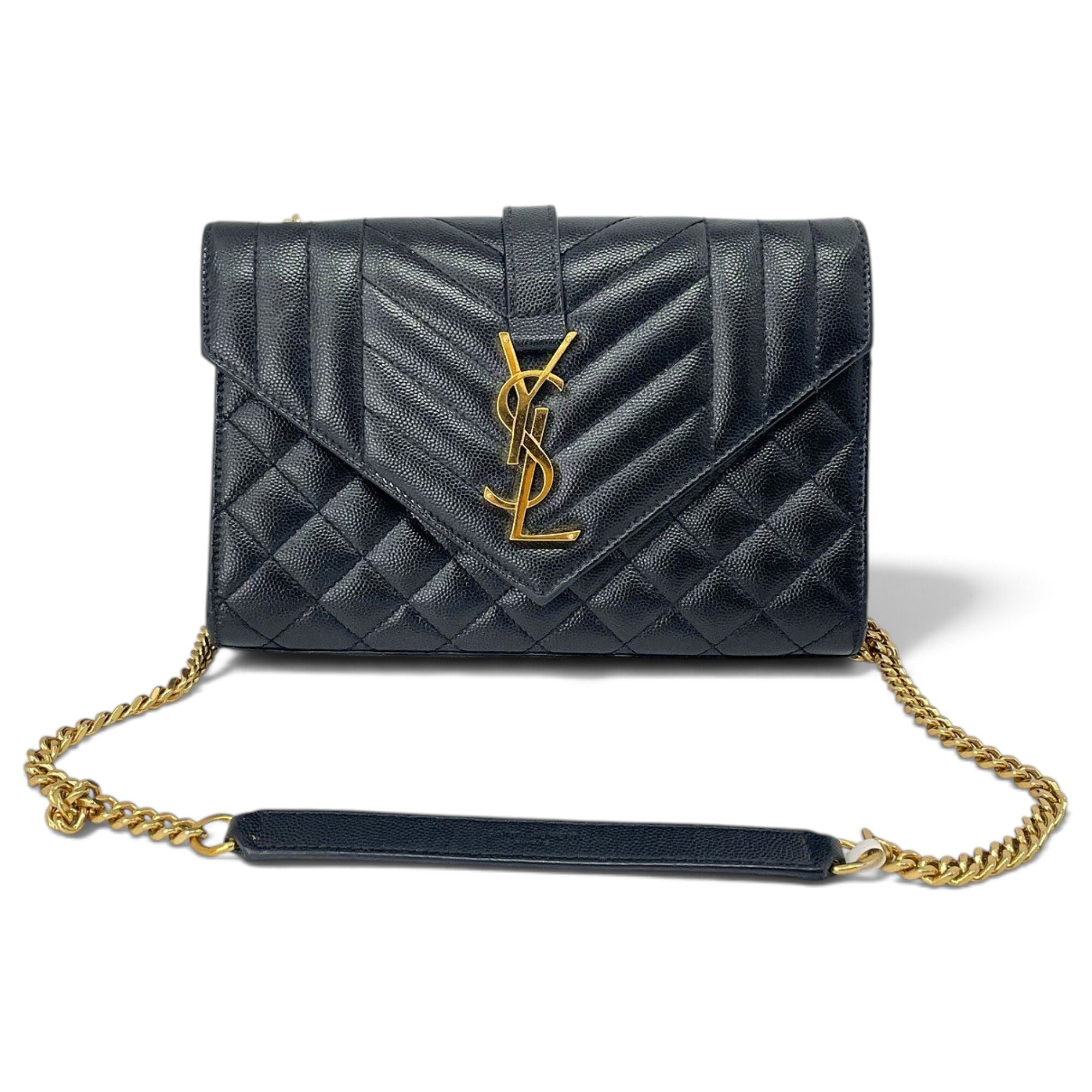 Envelope leather handbag