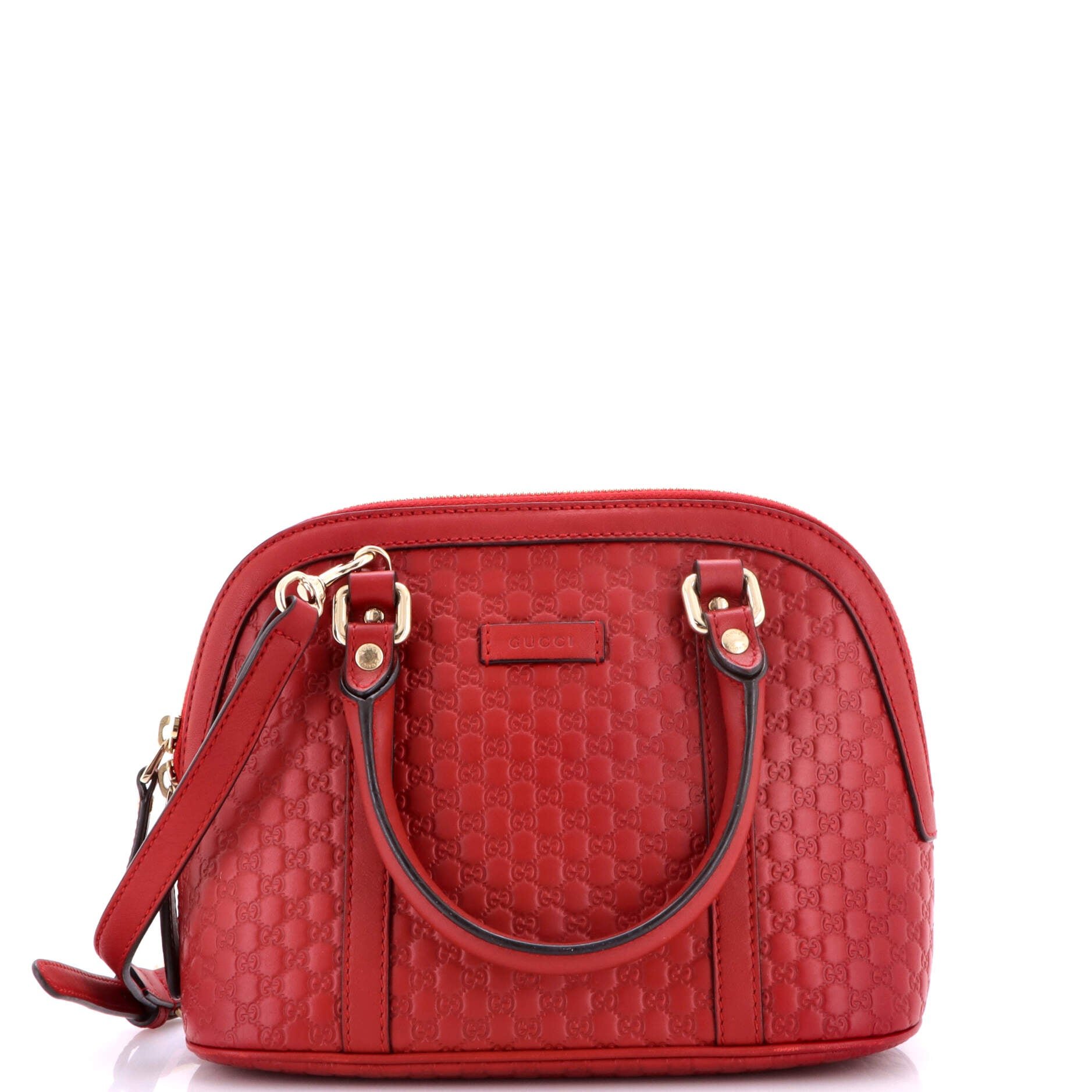 Convertible Dome Satchel Microguccissima Leather Mini