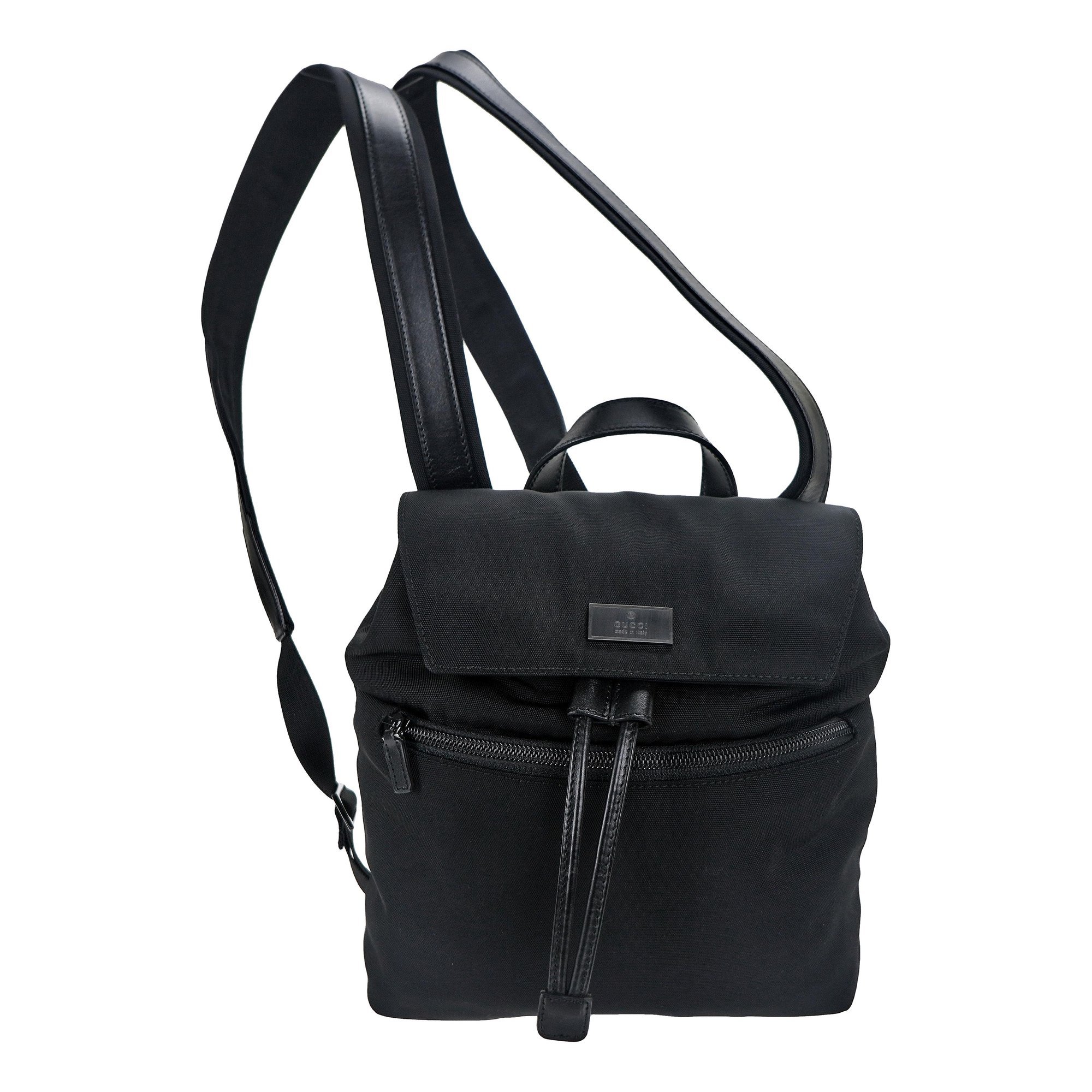 Leather backpack