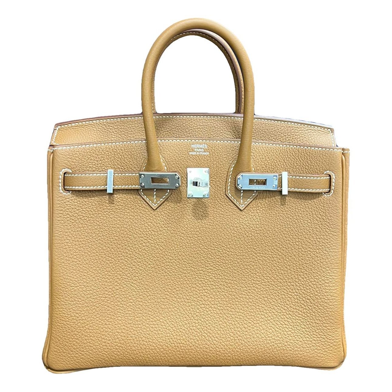 Birkin 25 leather handbag