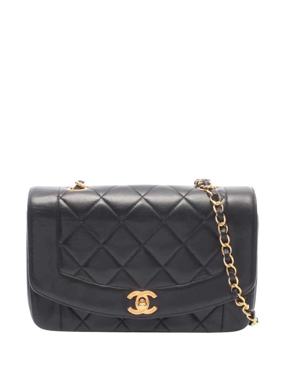 1994-1996 Small Quilted Lambskin Diana Single Flap shoulder bag