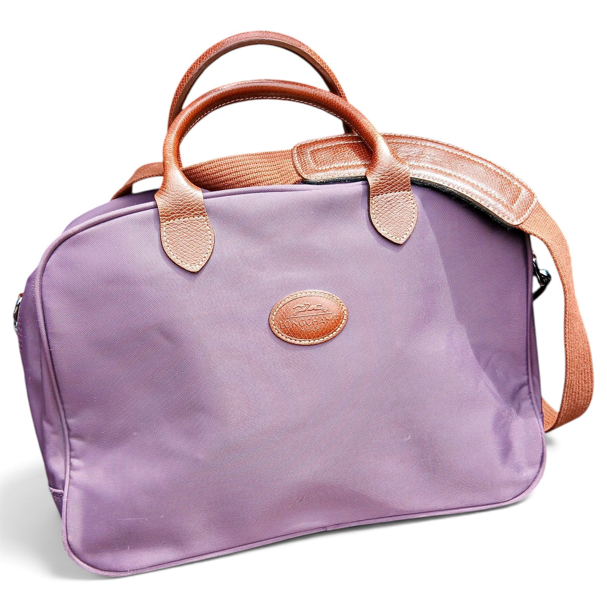 Longchamp 3D leather travel bag