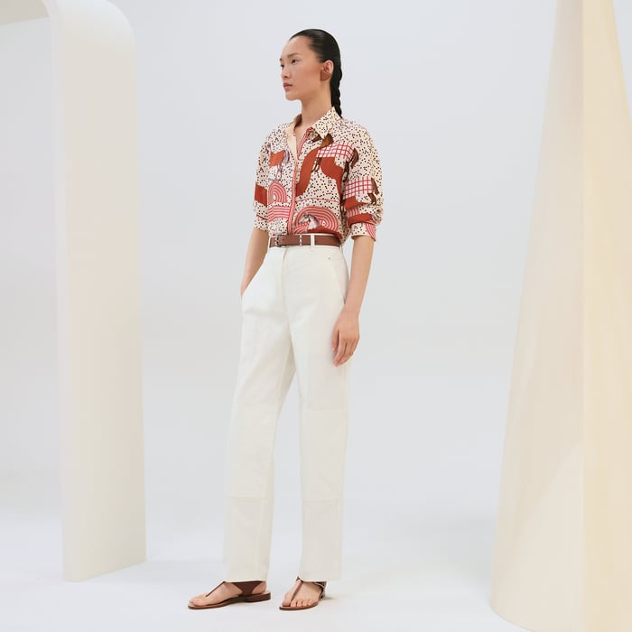 Blanc Naturel Cargo Pants