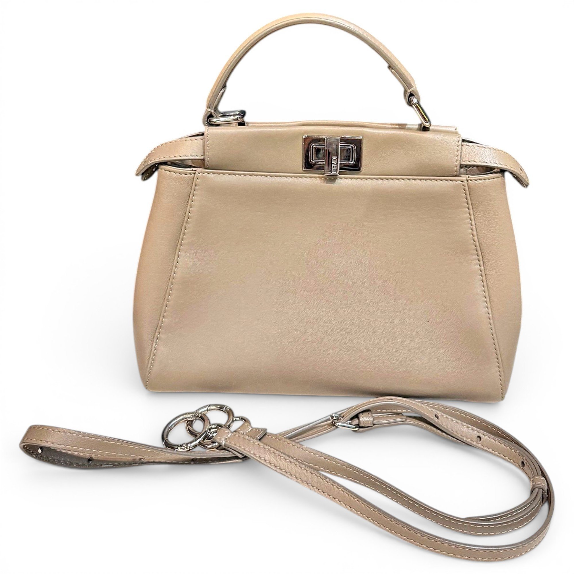 Peekaboo leather handbag