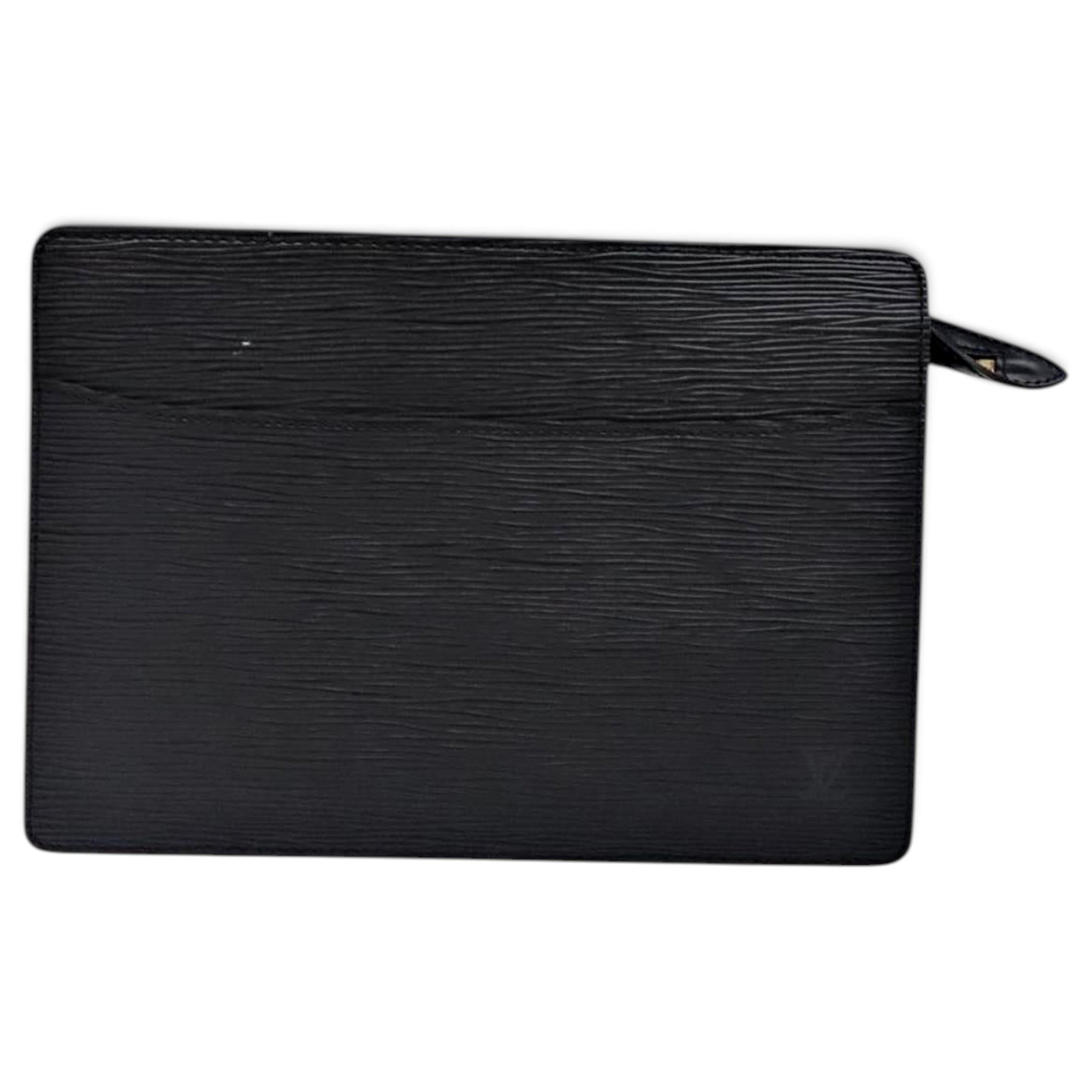 Leather clutch bag