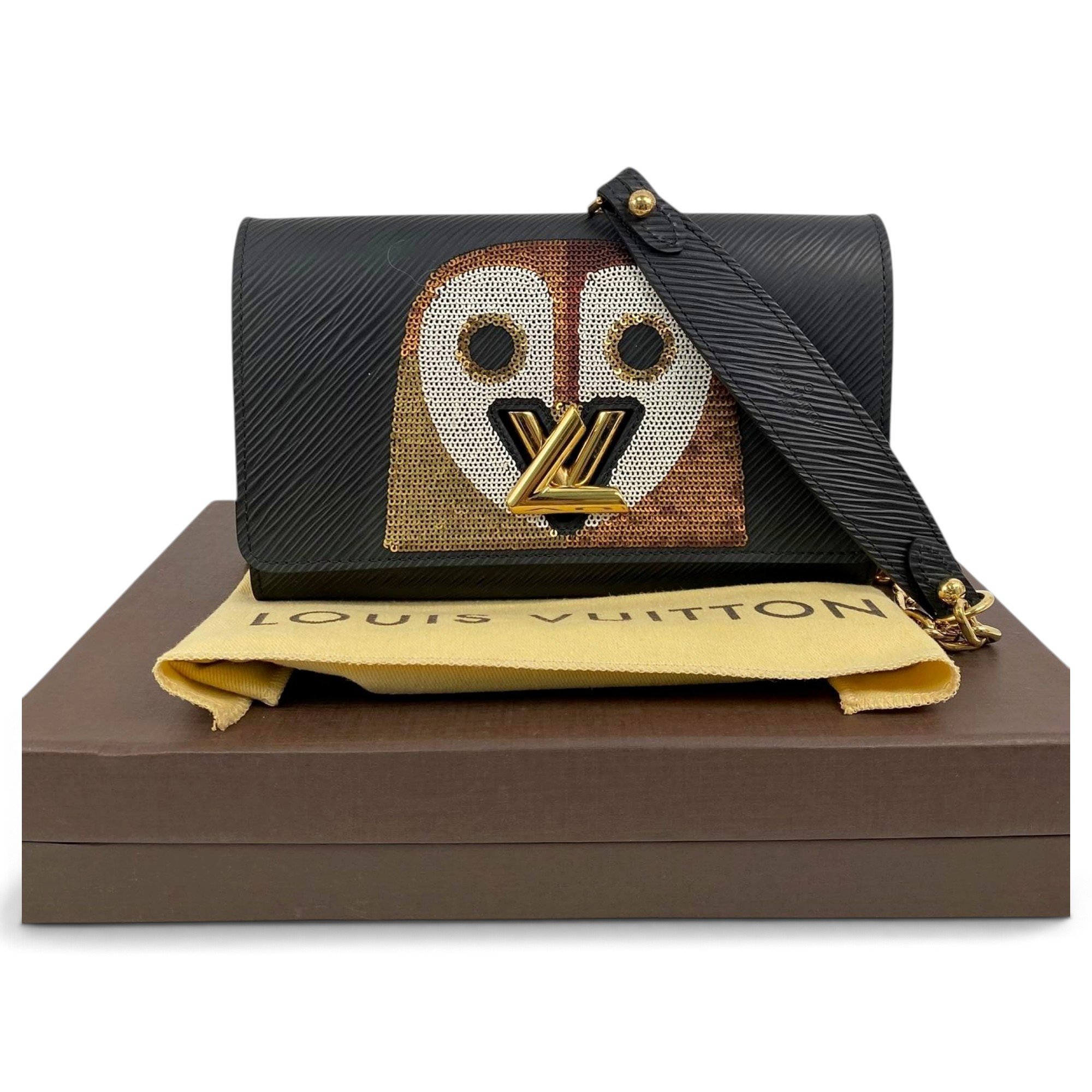 Twist leather handbag
