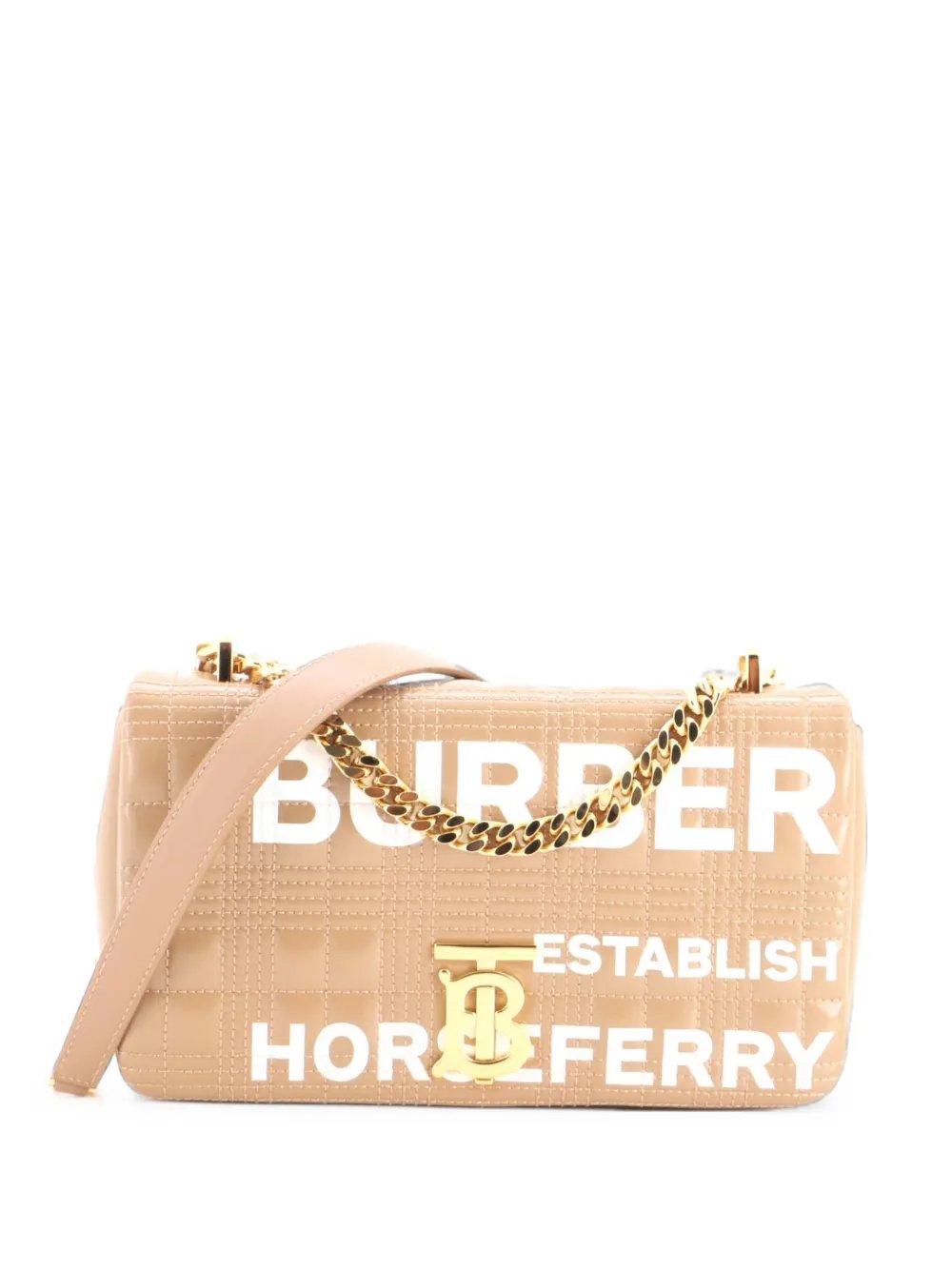 Lola Quilted Printed Coated Canvas Small shoulder bag