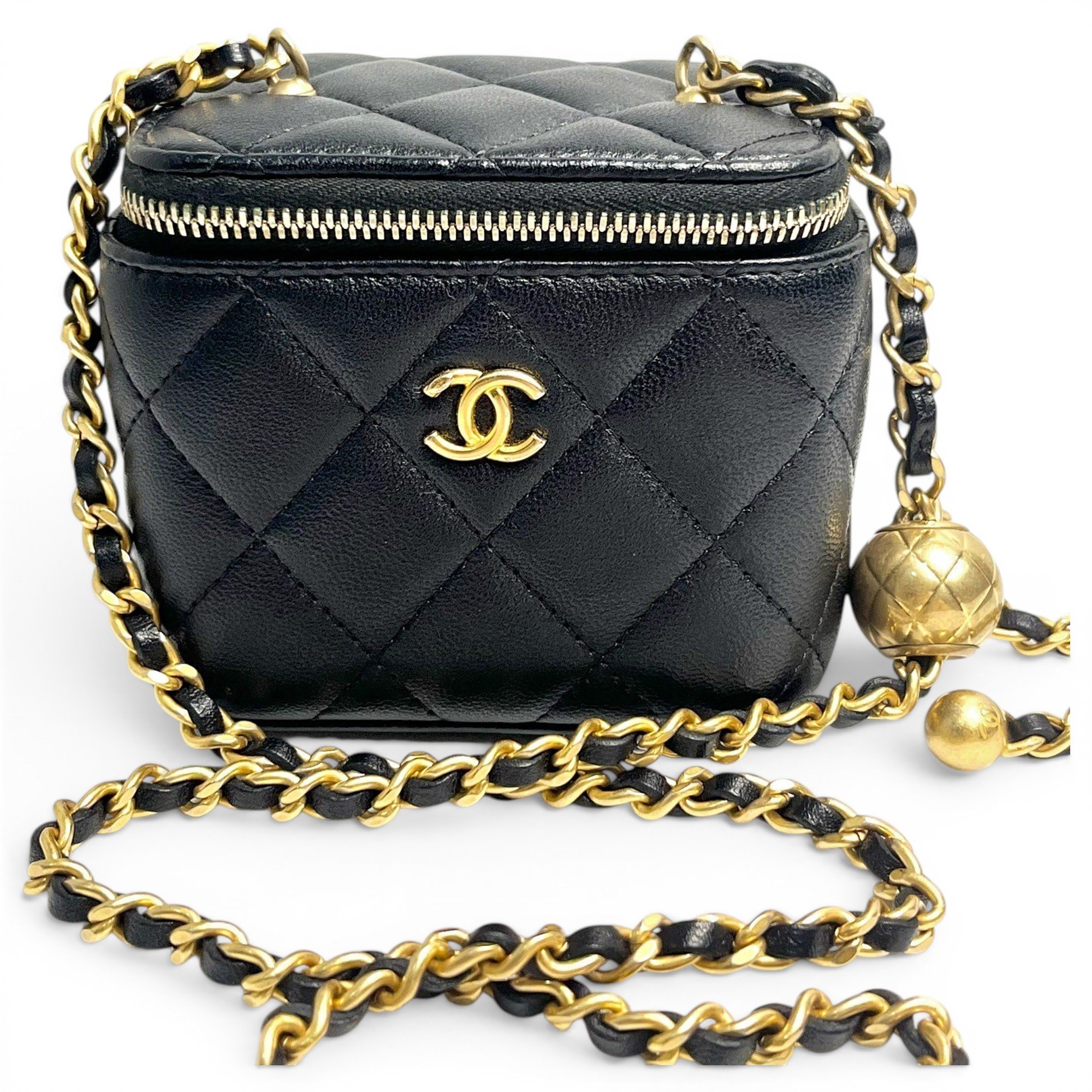 Trendy CC Vanity leather handbag