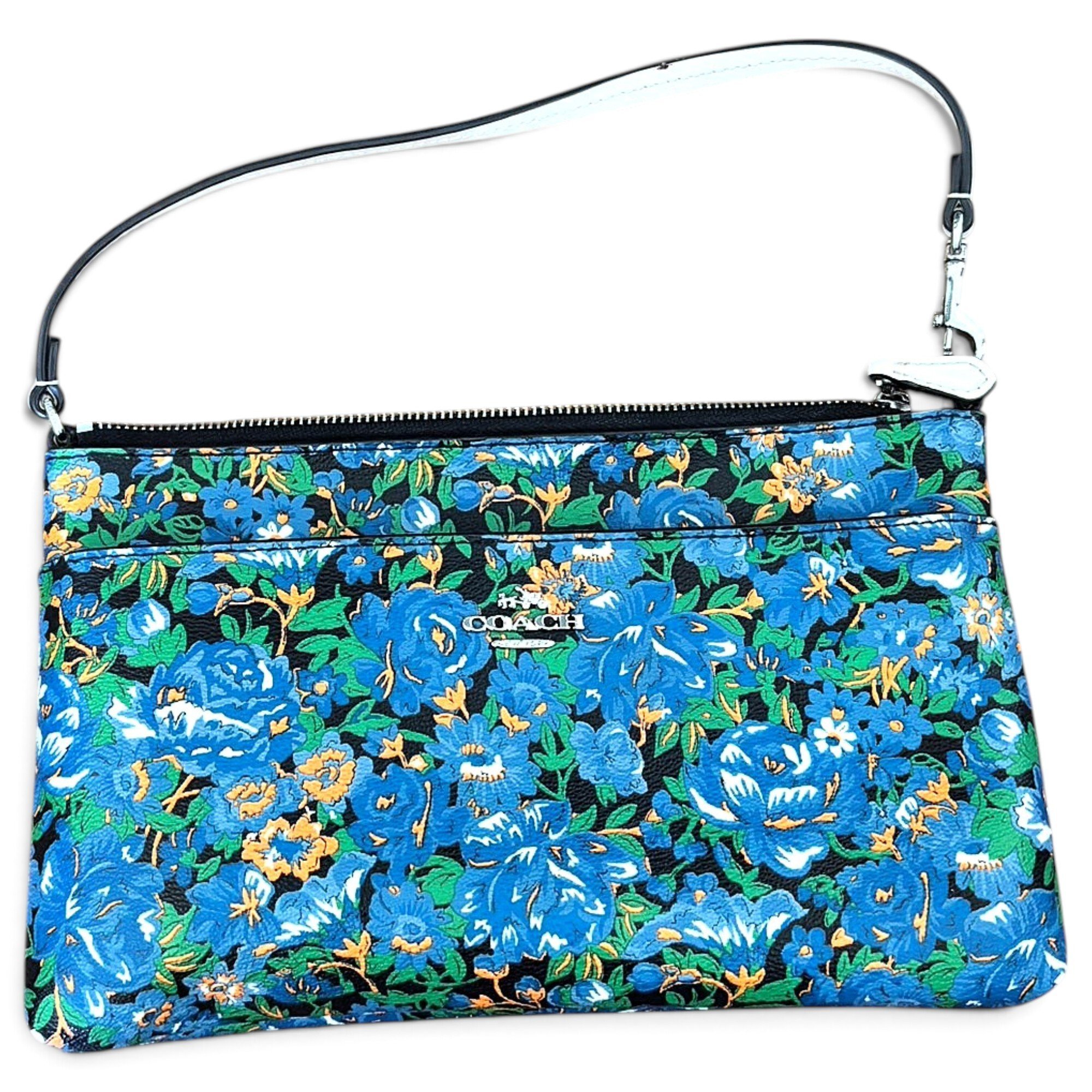 Leather clutch bag