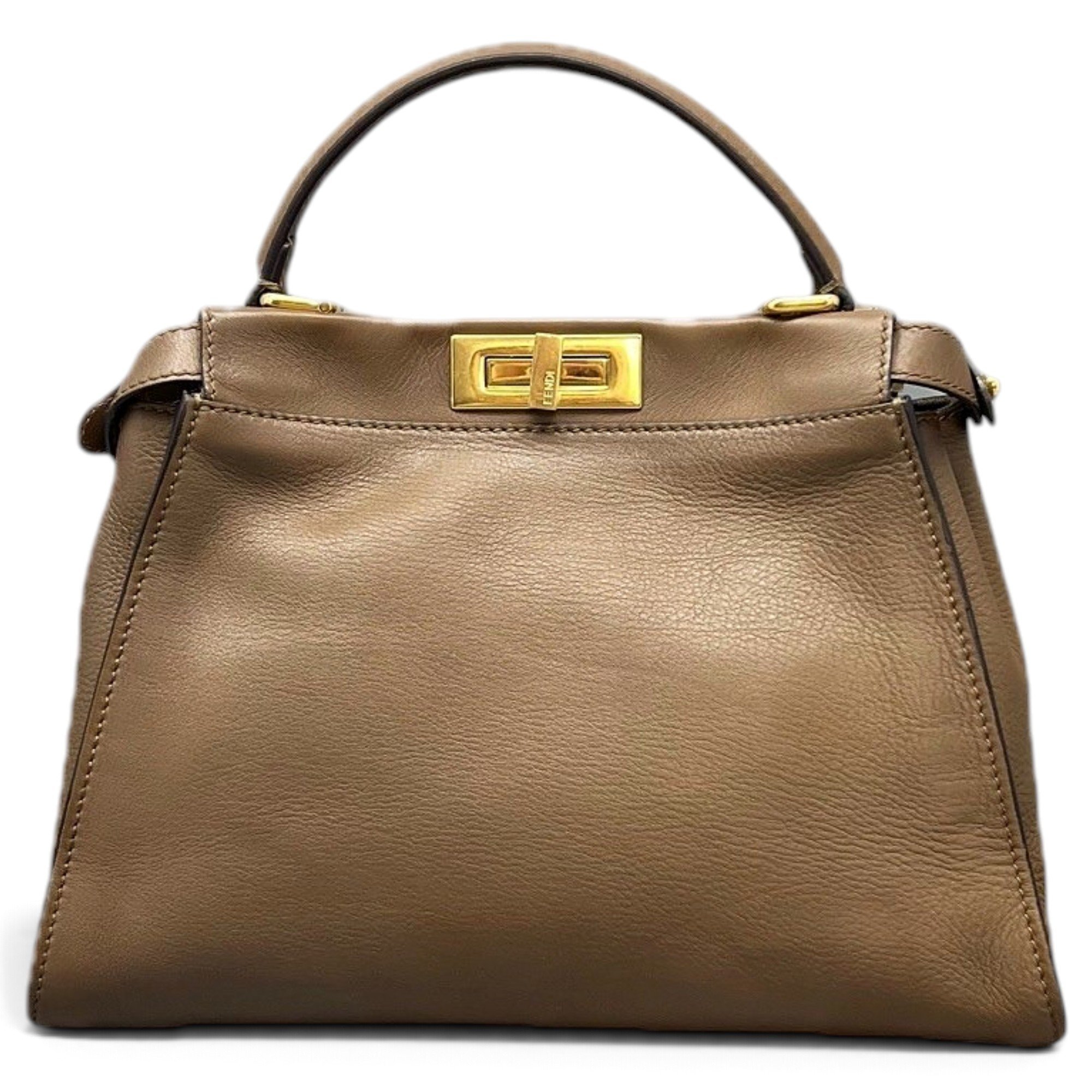 Peekaboo leather handbag