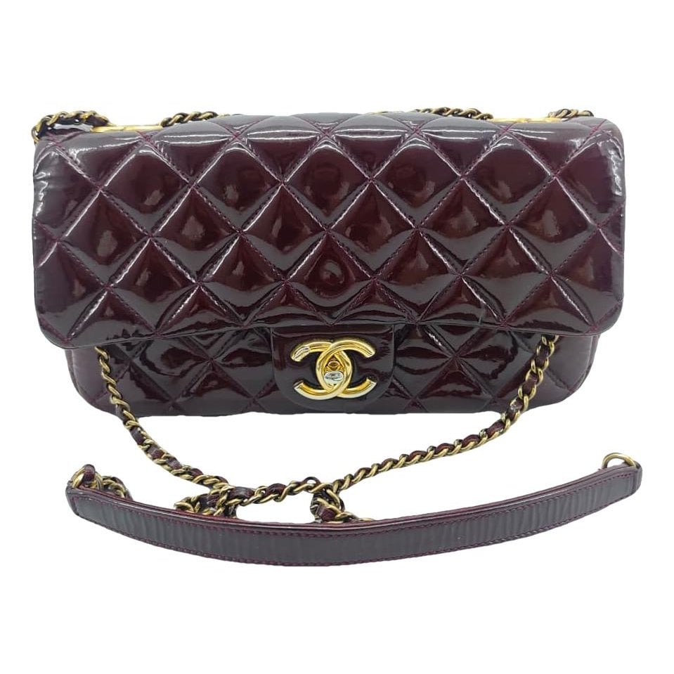 Patent leather handbag