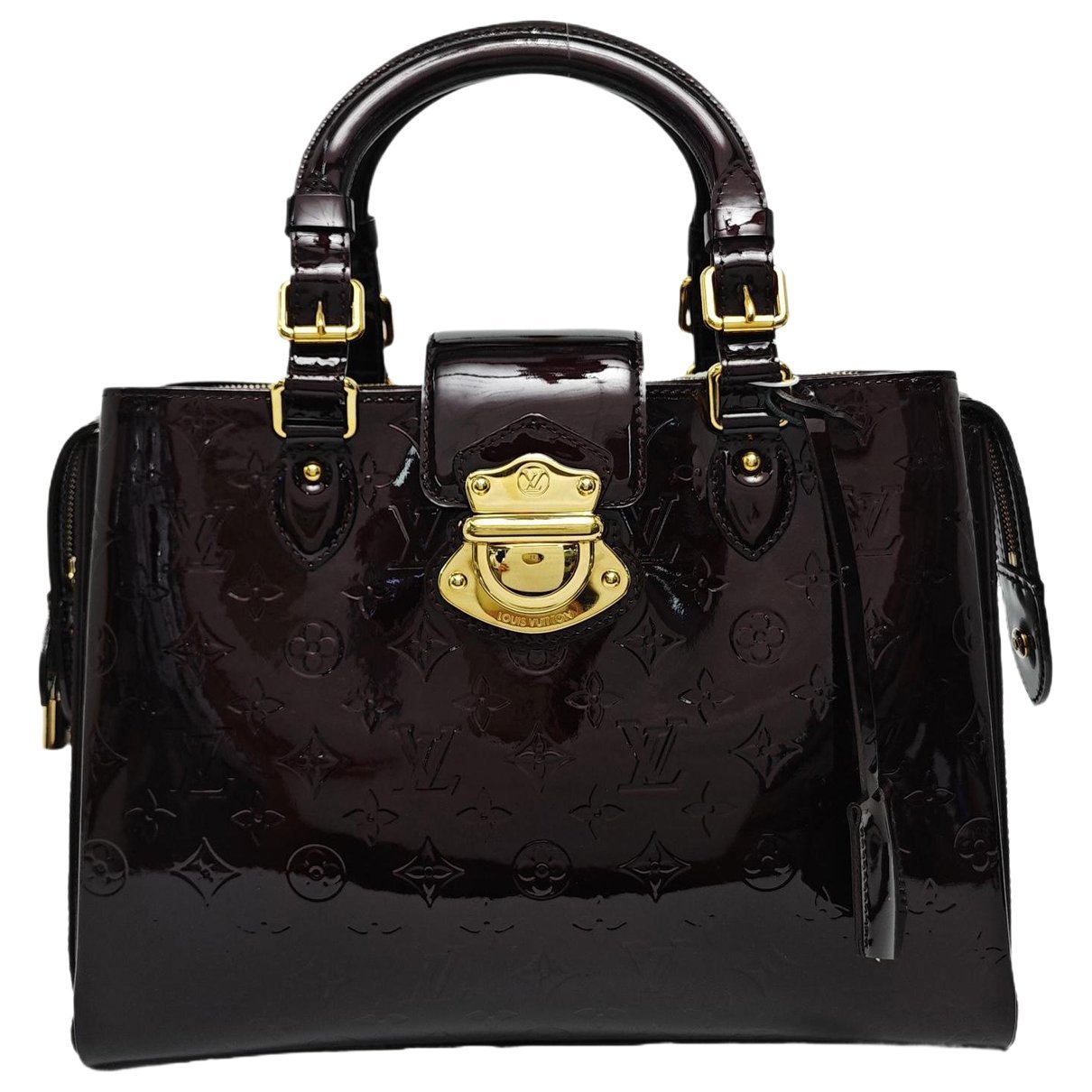 Patent leather handbag