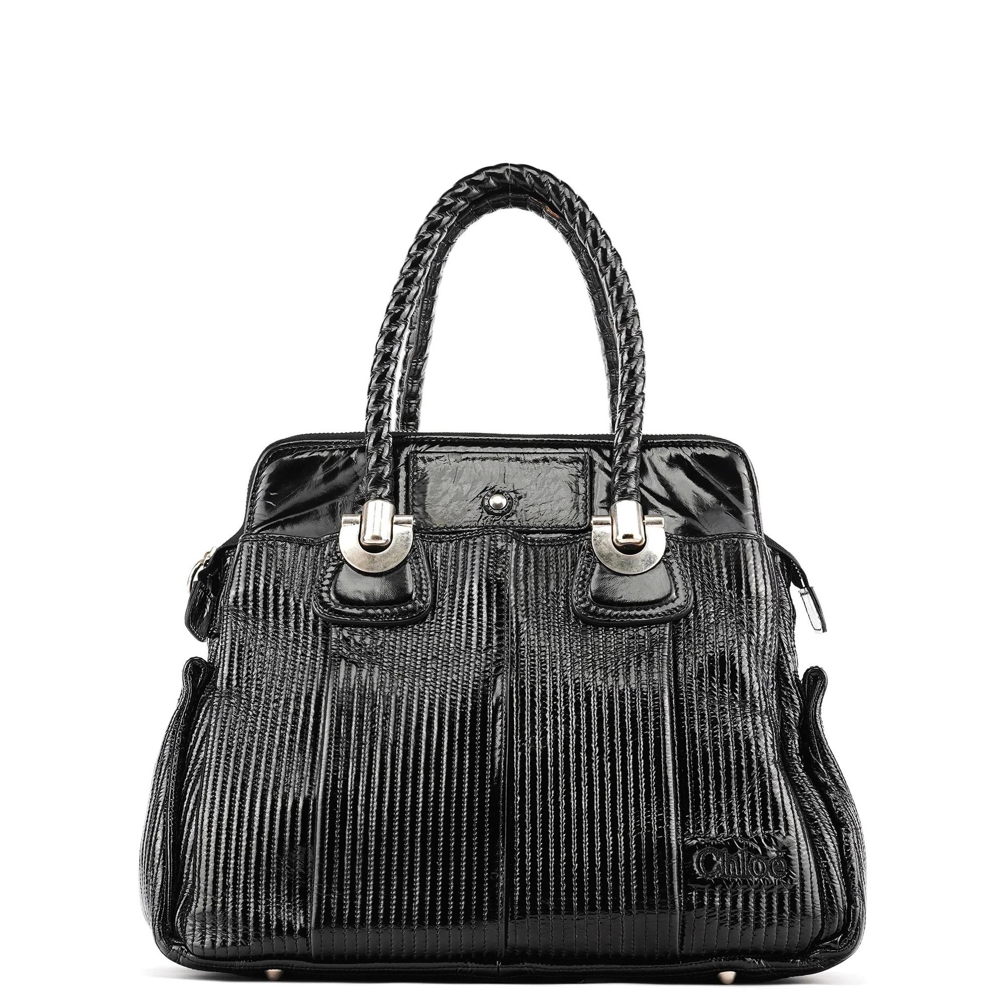 Chloe Paddington patent leather tote