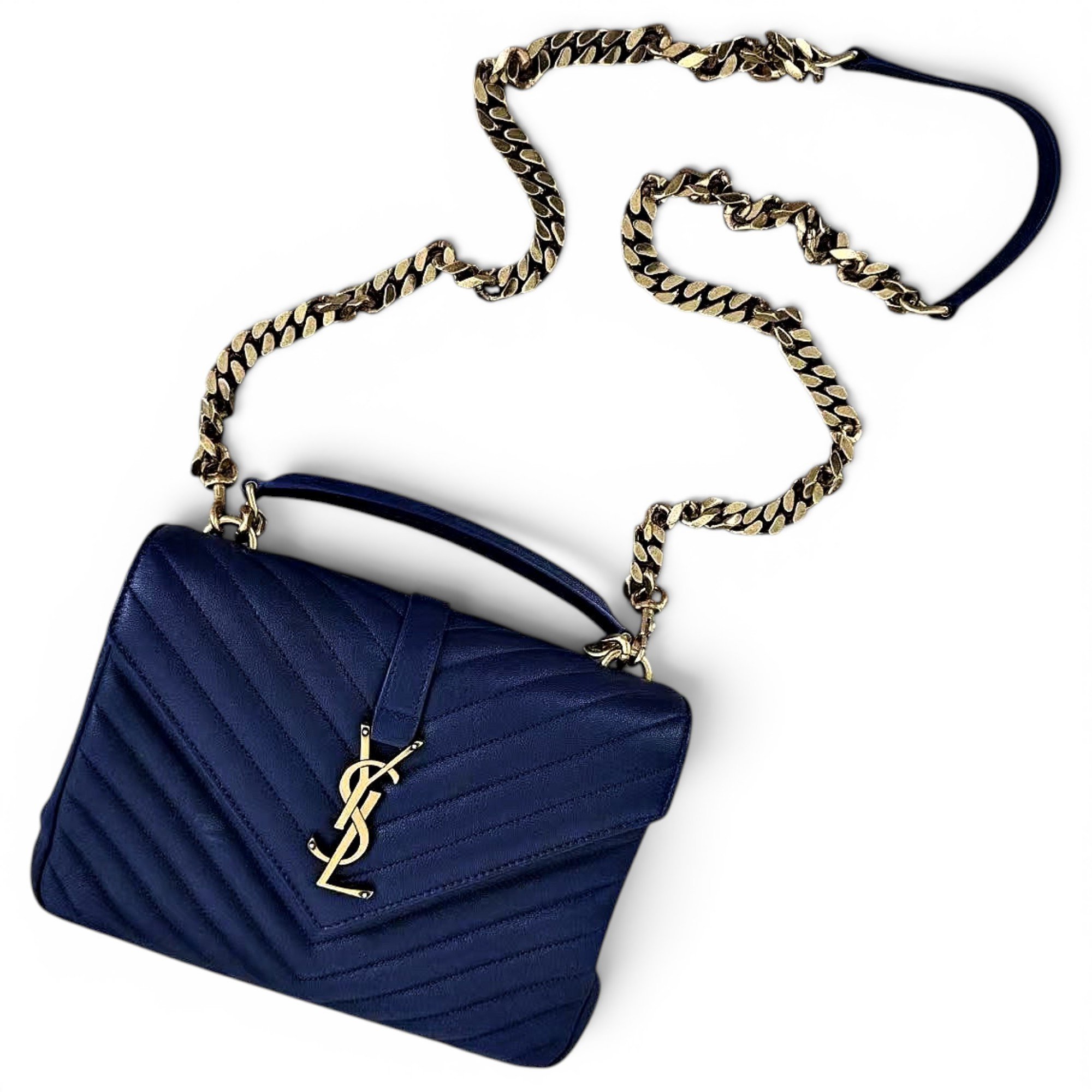 Collége monogramme leather handbag