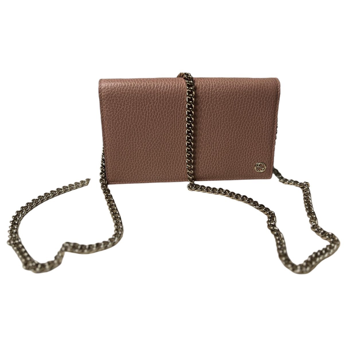 Interlocking leather handbag