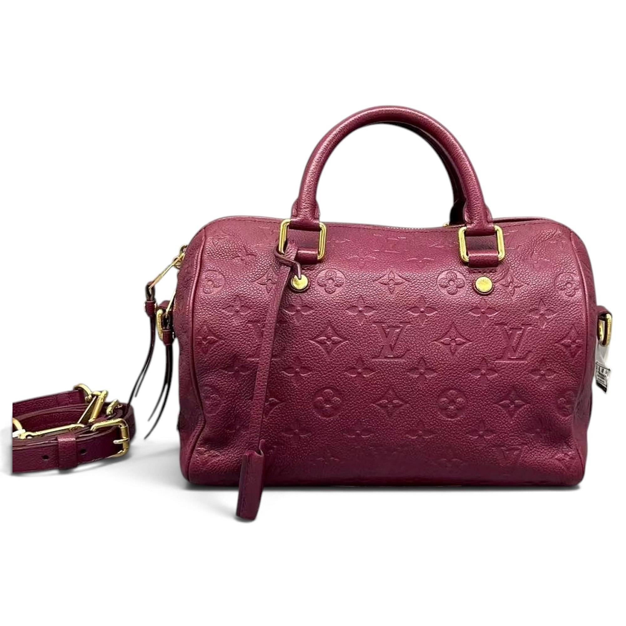 Speedy leather bowling bag