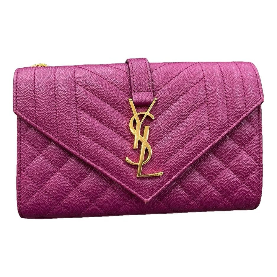 Envelope leather crossbody bag