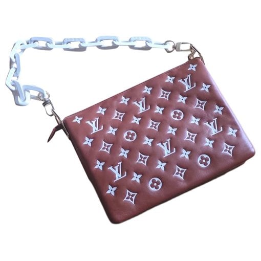 Coussin leather crossbody bag