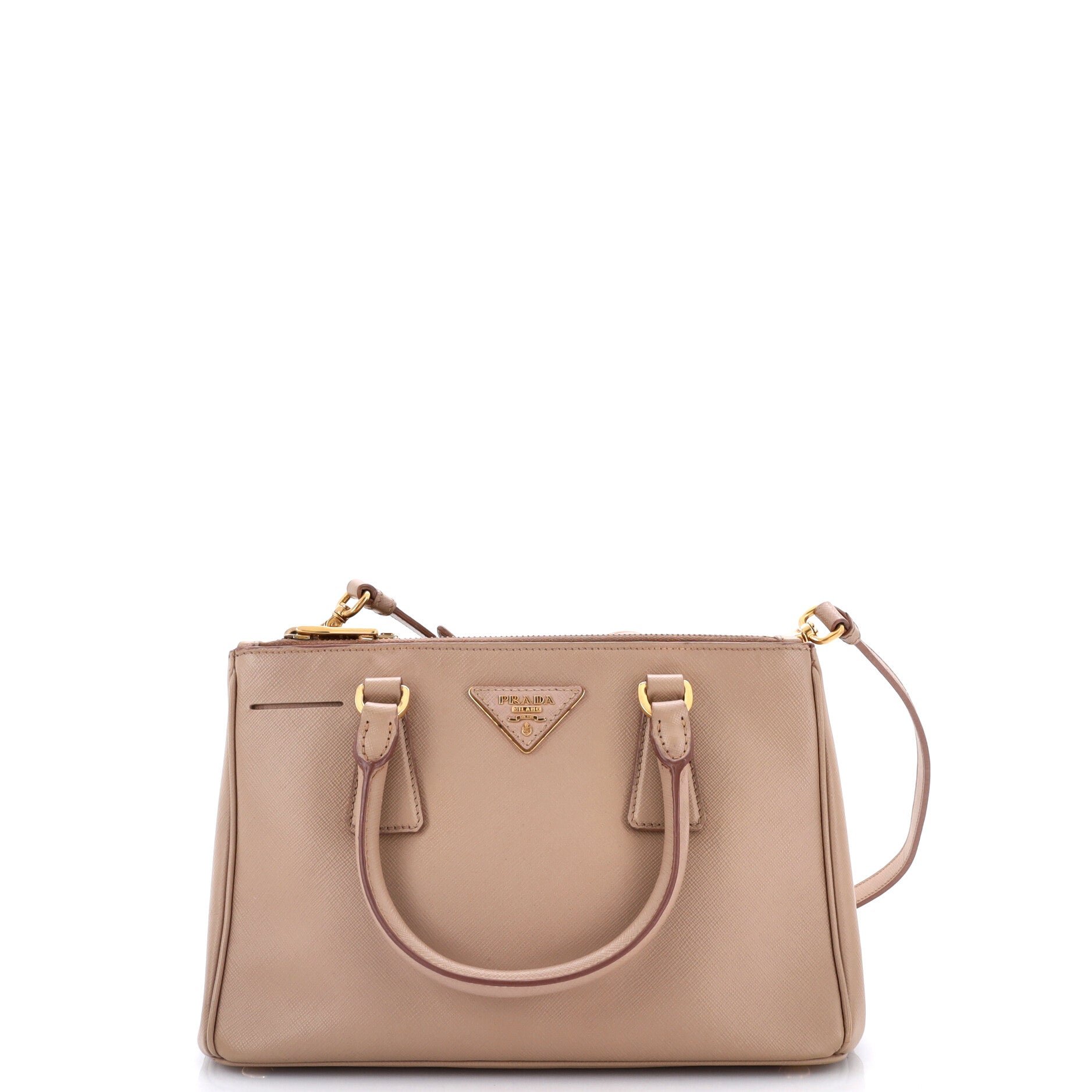 Galleria Double Zip Tote Saffiano Leather Small