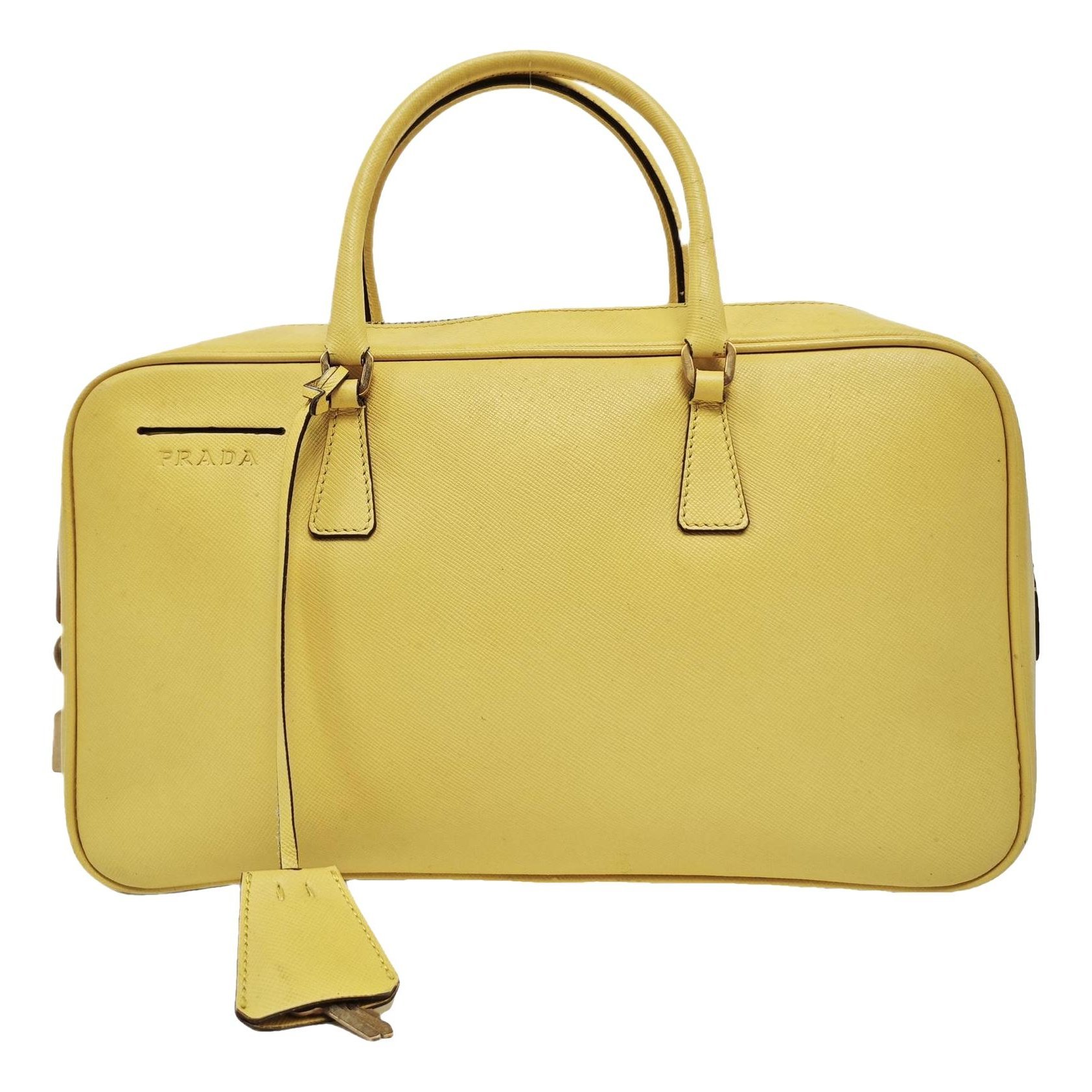 Bowling leather handbag