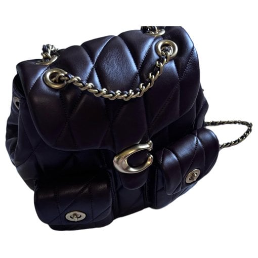Leather backpack