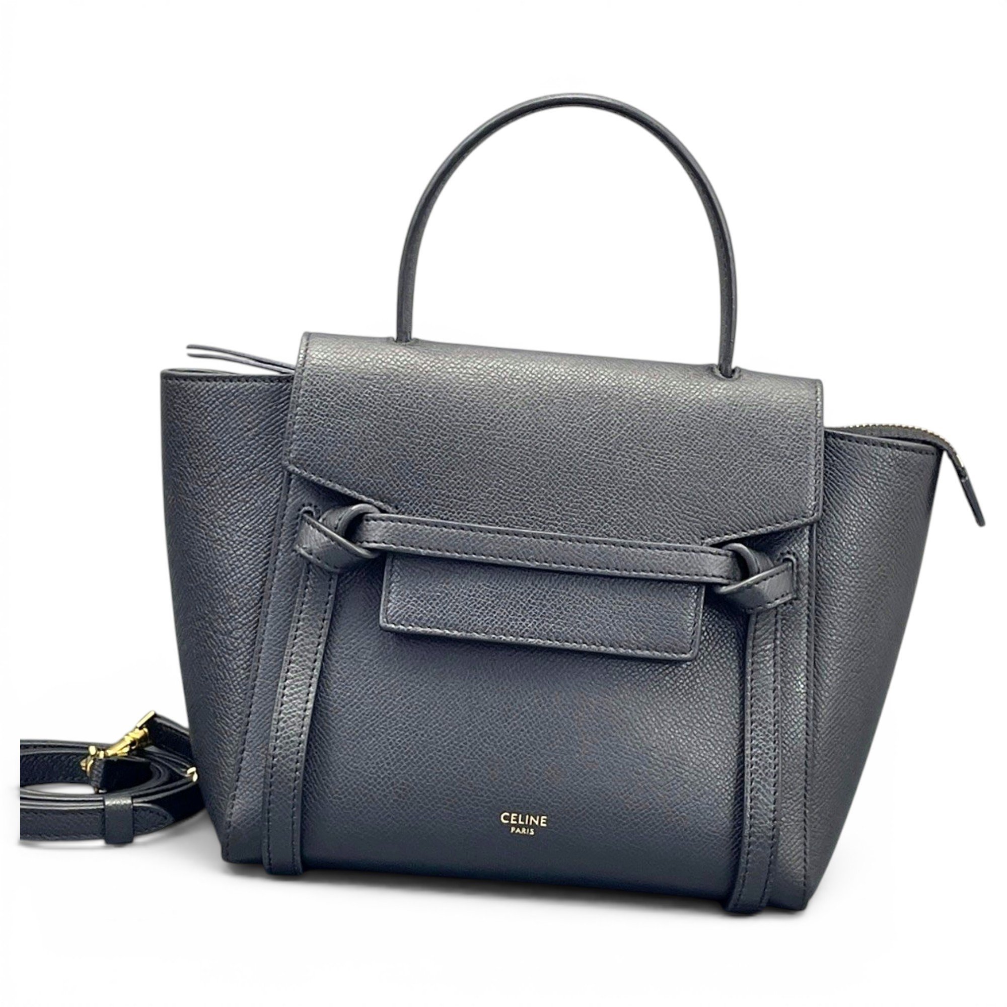 Belt leather handbag