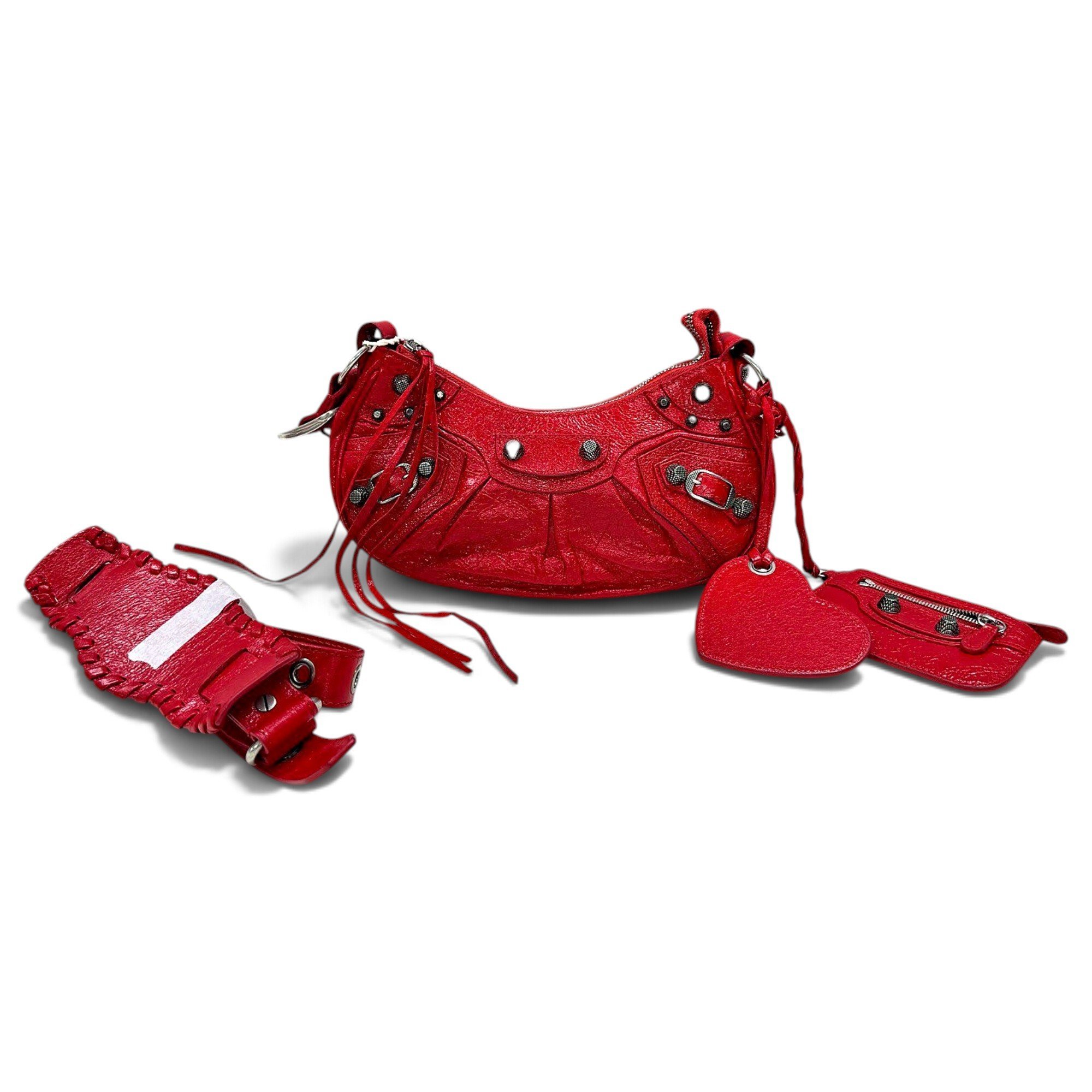 Balenciaga Le Cagole patent leather handbag
