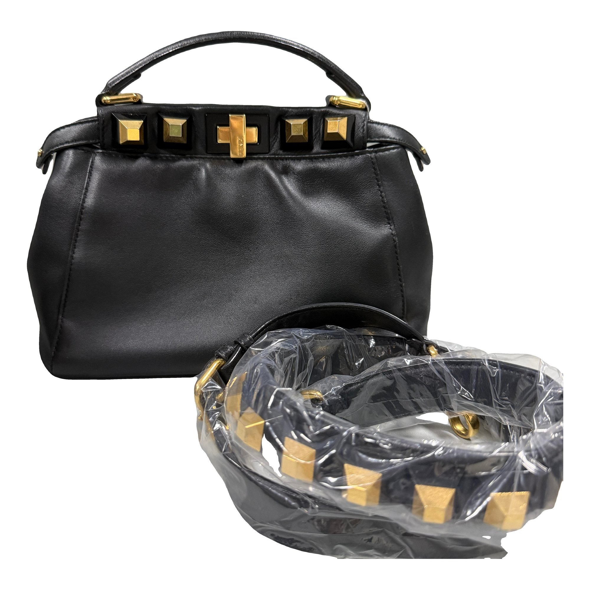 Peekaboo leather handbag