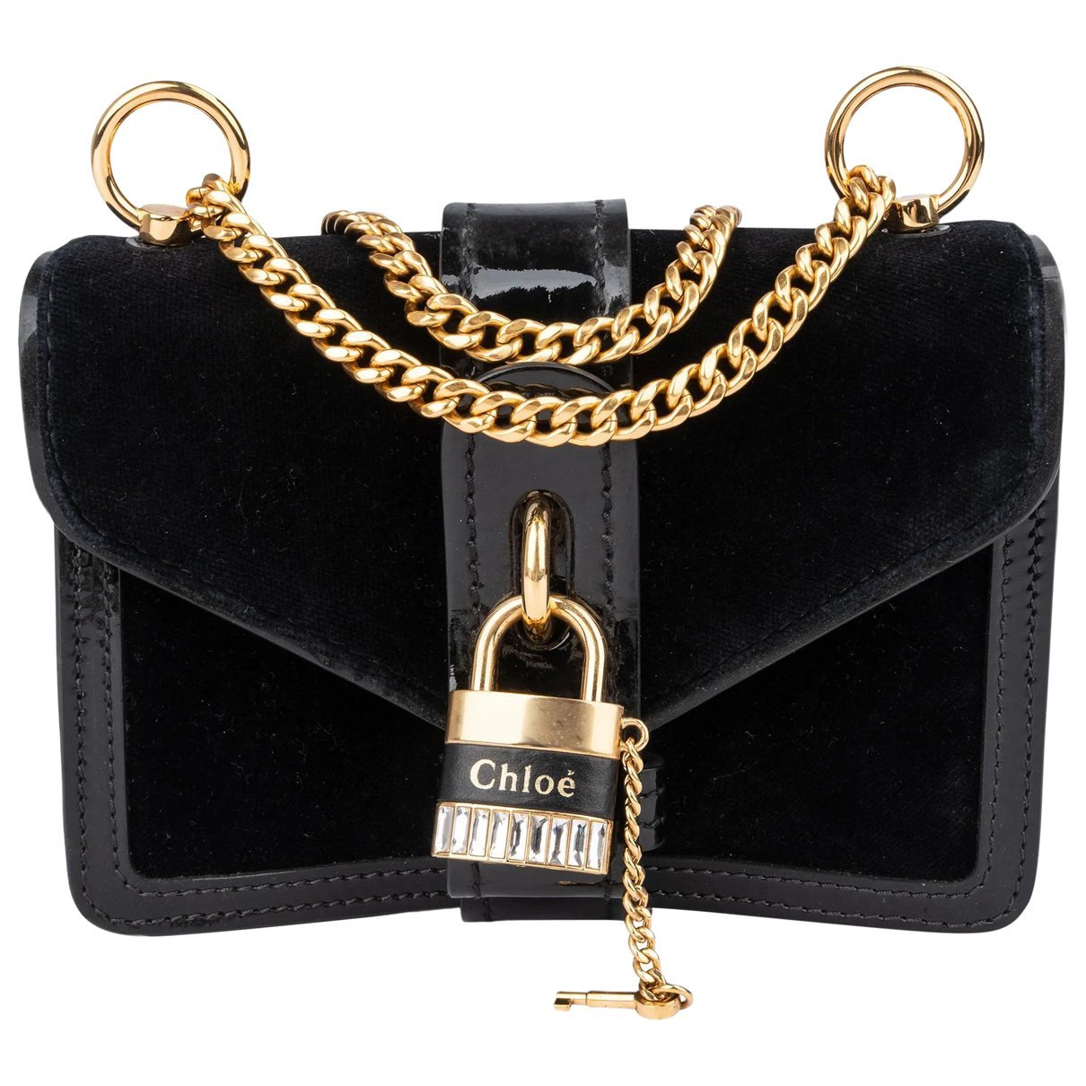 Aby patent leather crossbody bag