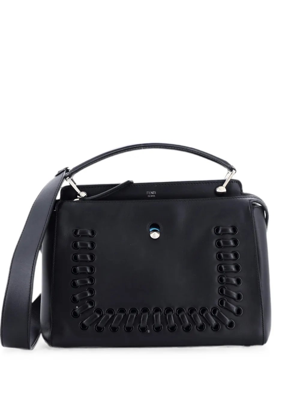 DotCom Convertible Whipstitch Leather Medium satchel