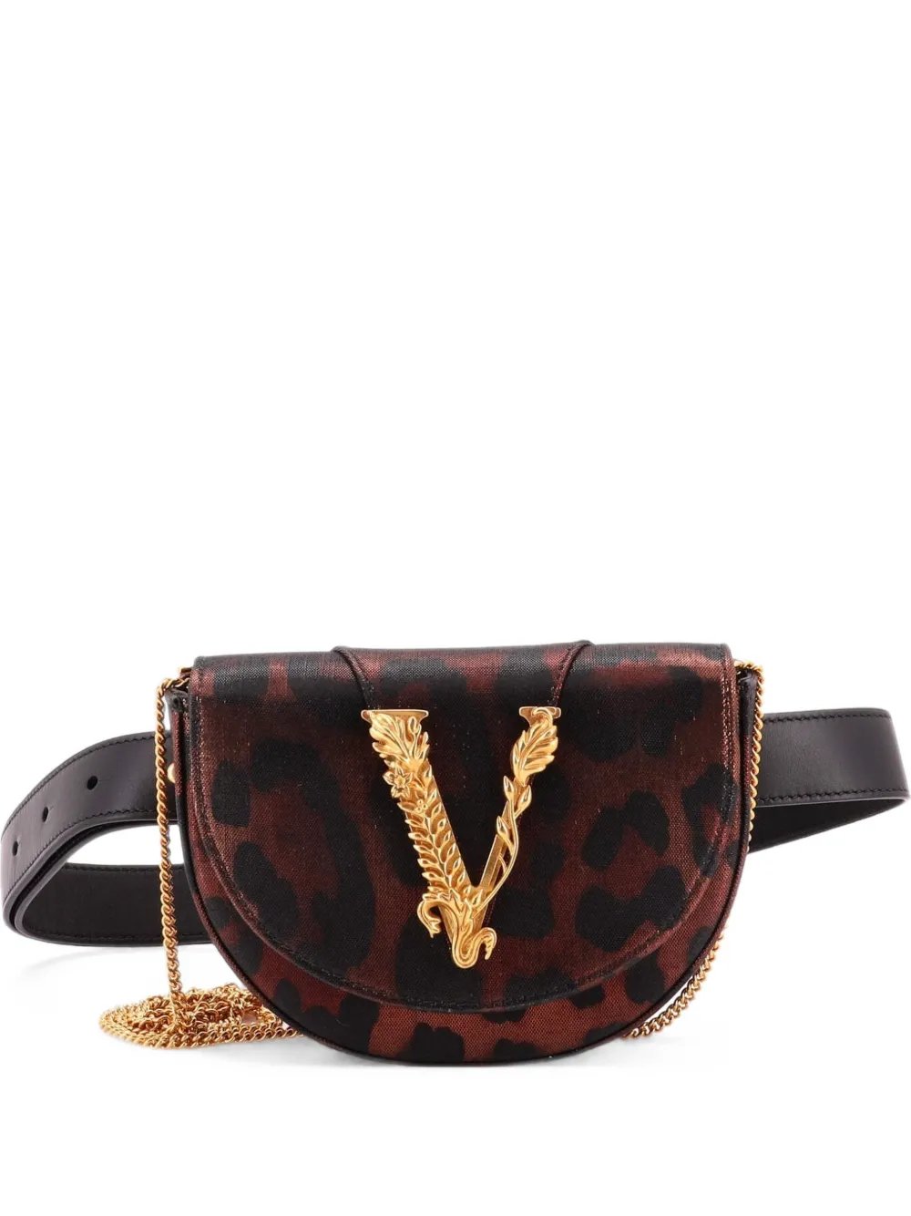 Versace Virtus Printed Fabric belt bag