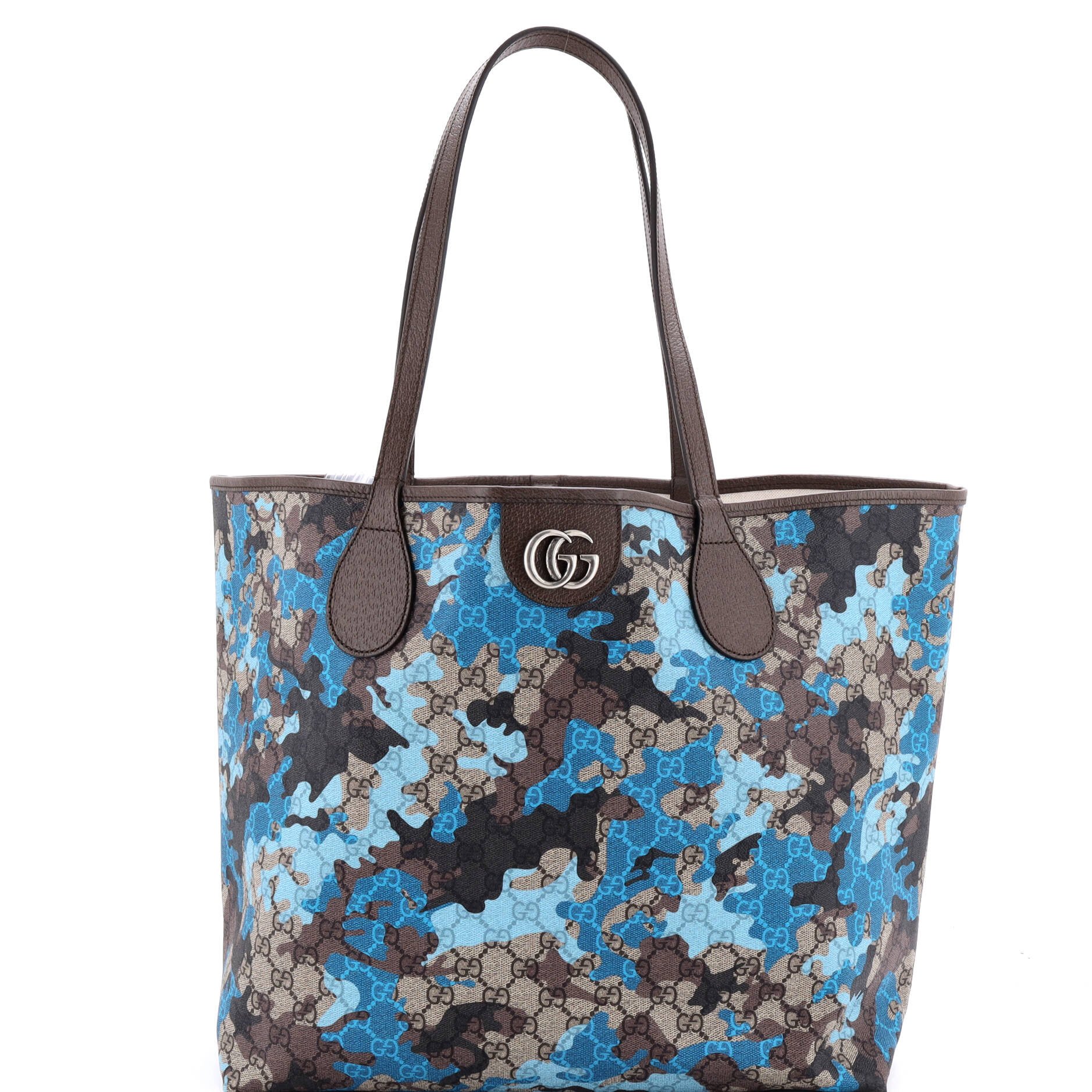 GG Open Tote GG Camouflage Coated Canvas Large