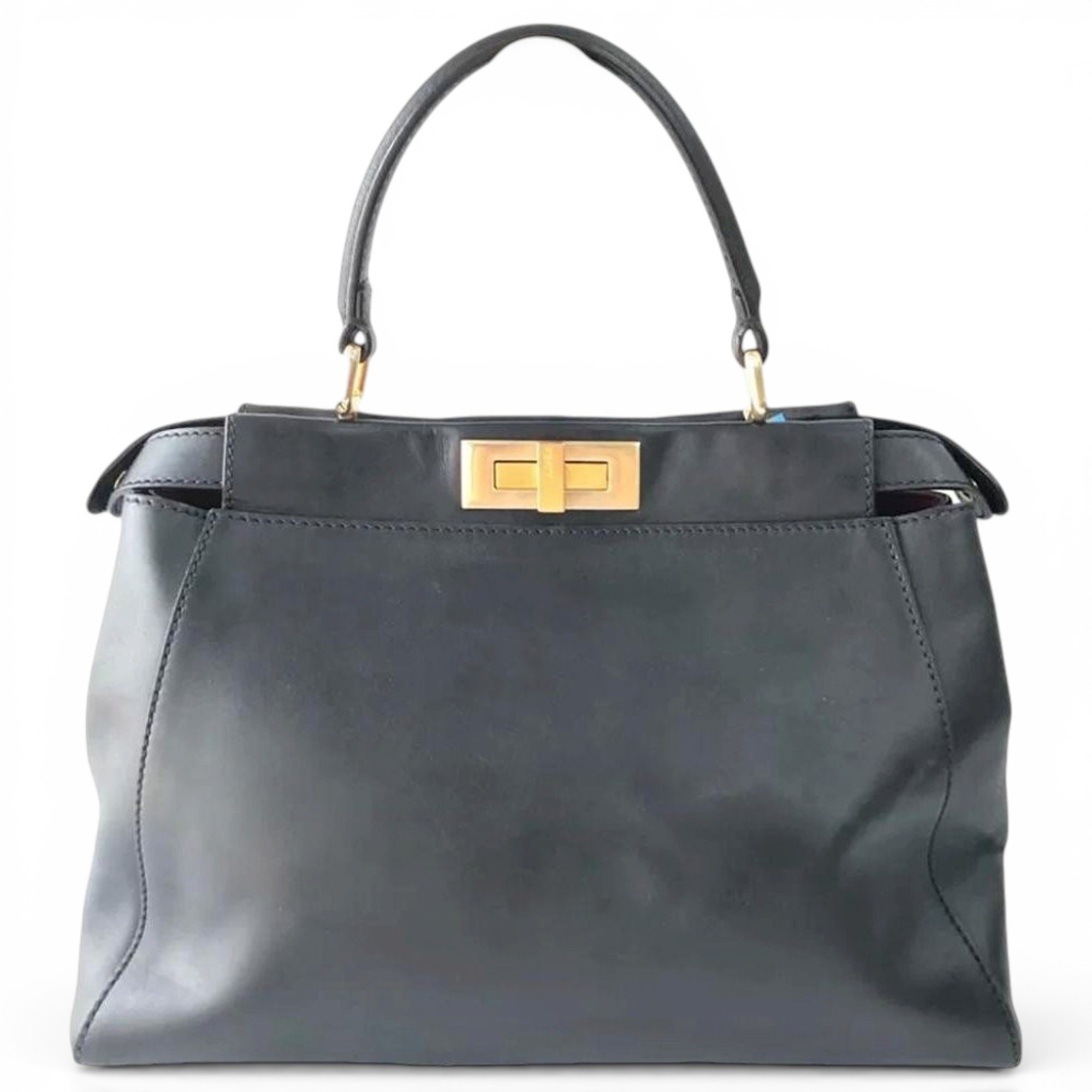 Peekaboo leather handbag
