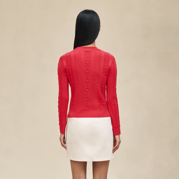 Rose Pivoine Long-sleeve Sweater