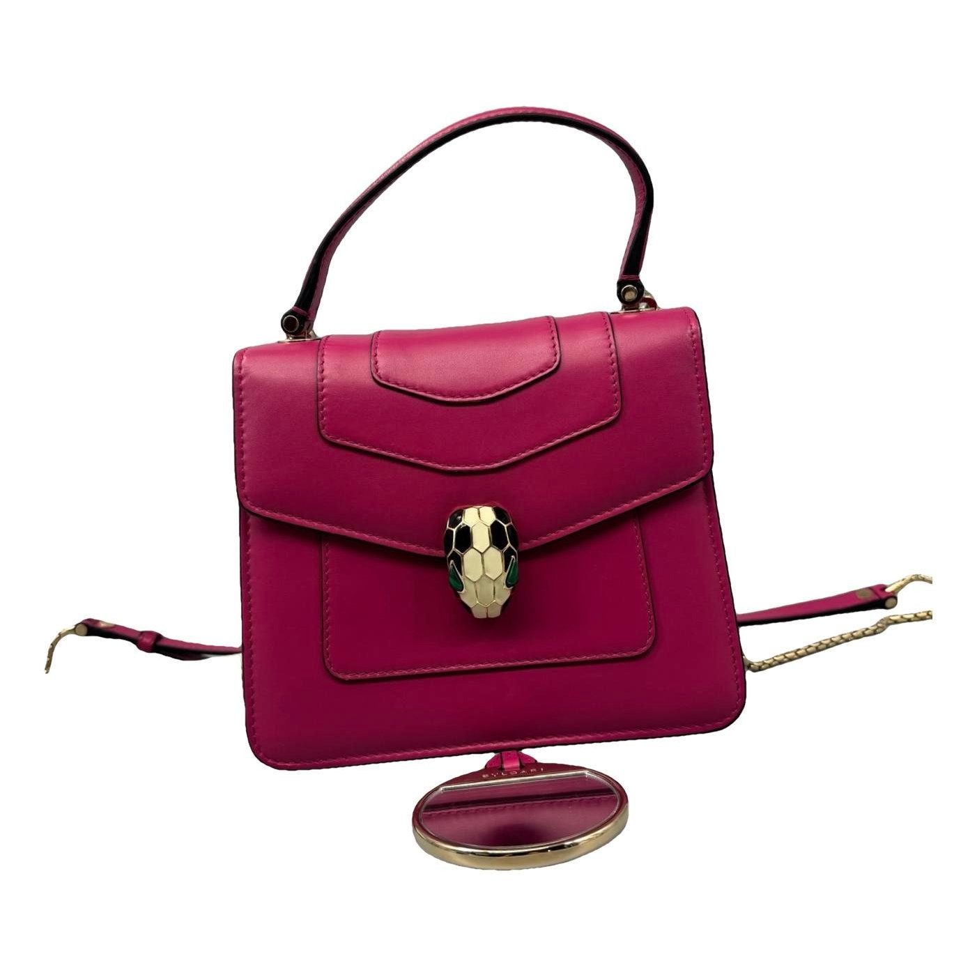 Serpenti leather handbag