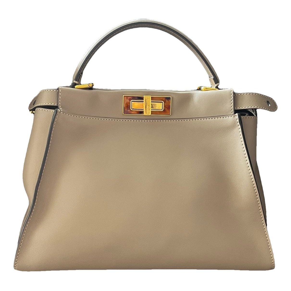 Peekaboo leather handbag