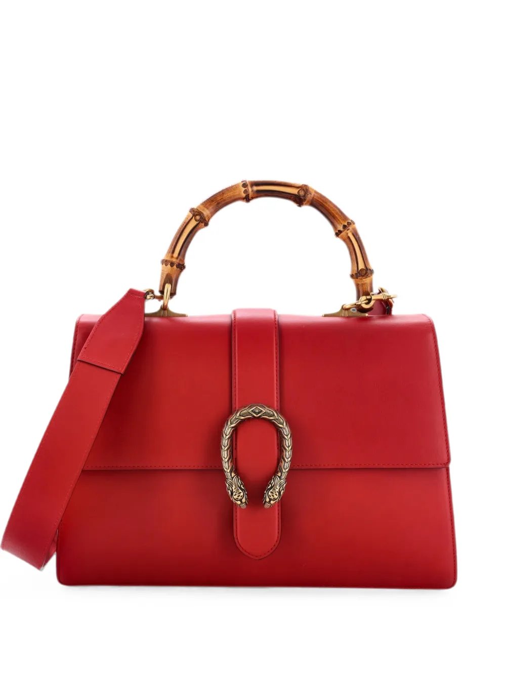 Dionysus Bamboo Top Handle Bag Leather Large satchel